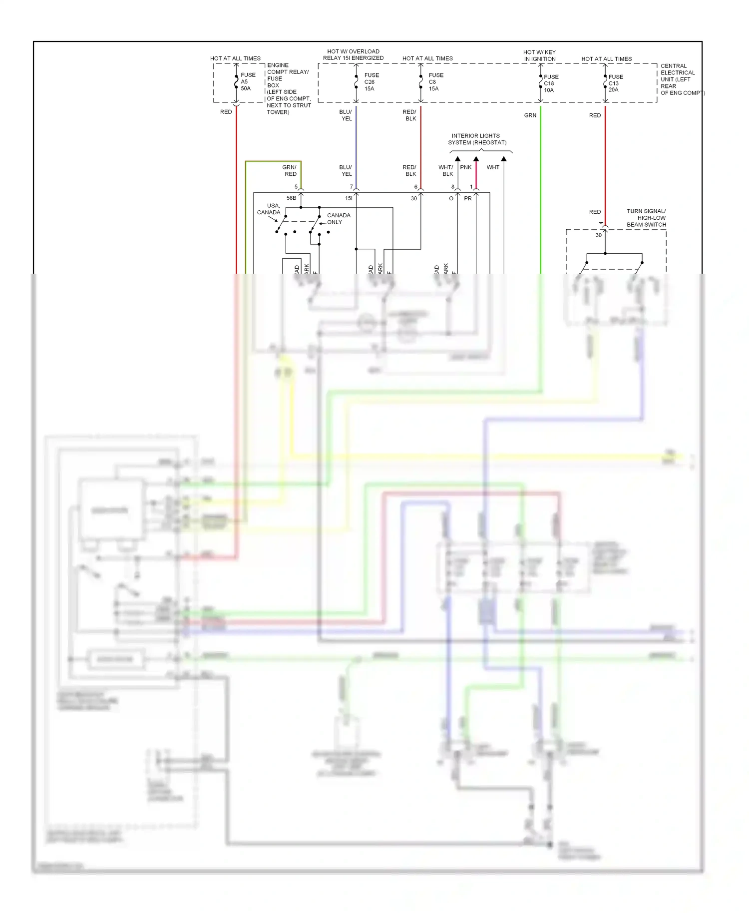 Volvo C70 I (1997-2005) solid state wiring diagram  (12 of 15)