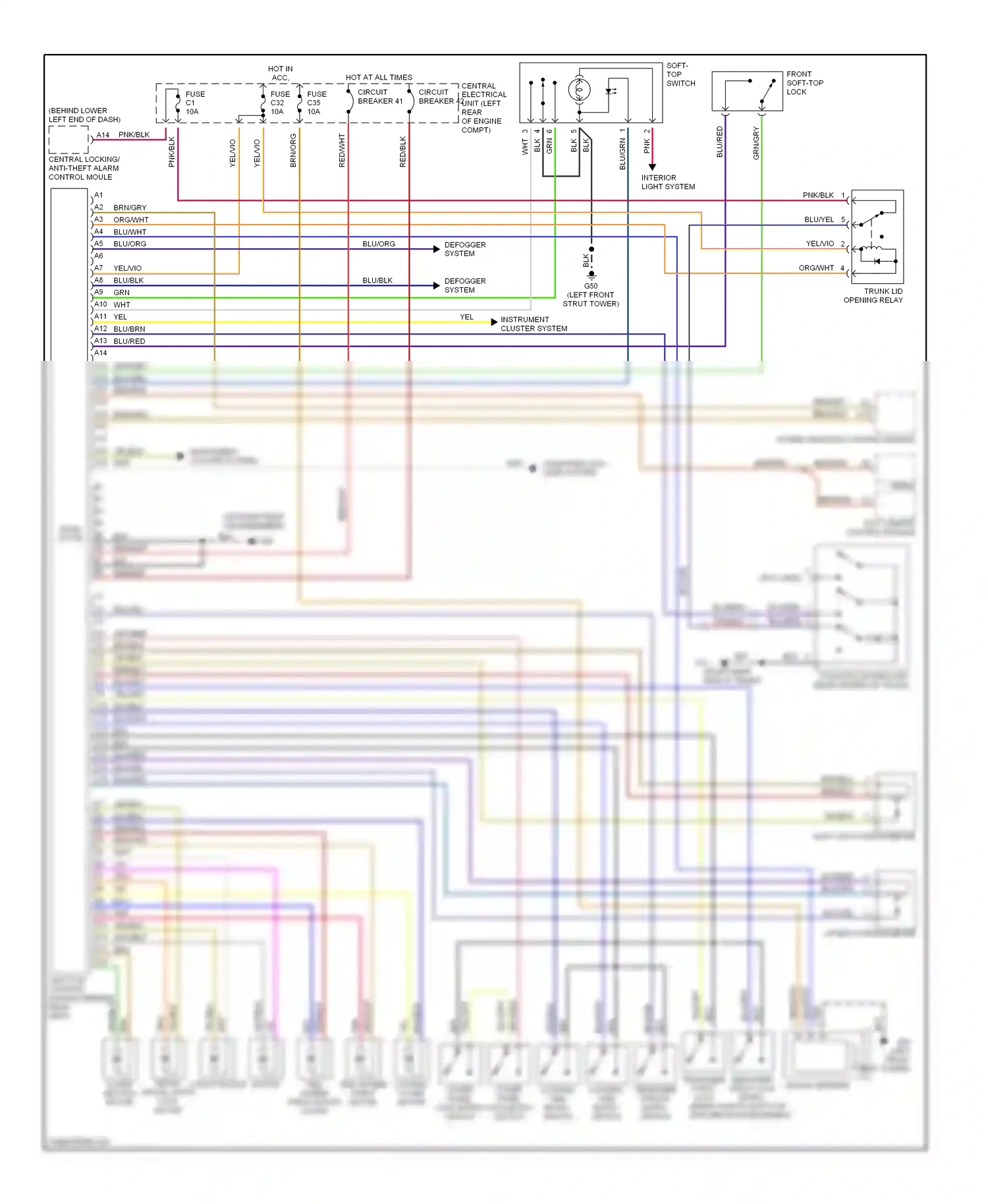 Volvo C70 I (1997-2005) solid state wiring diagram  (11 of 15)