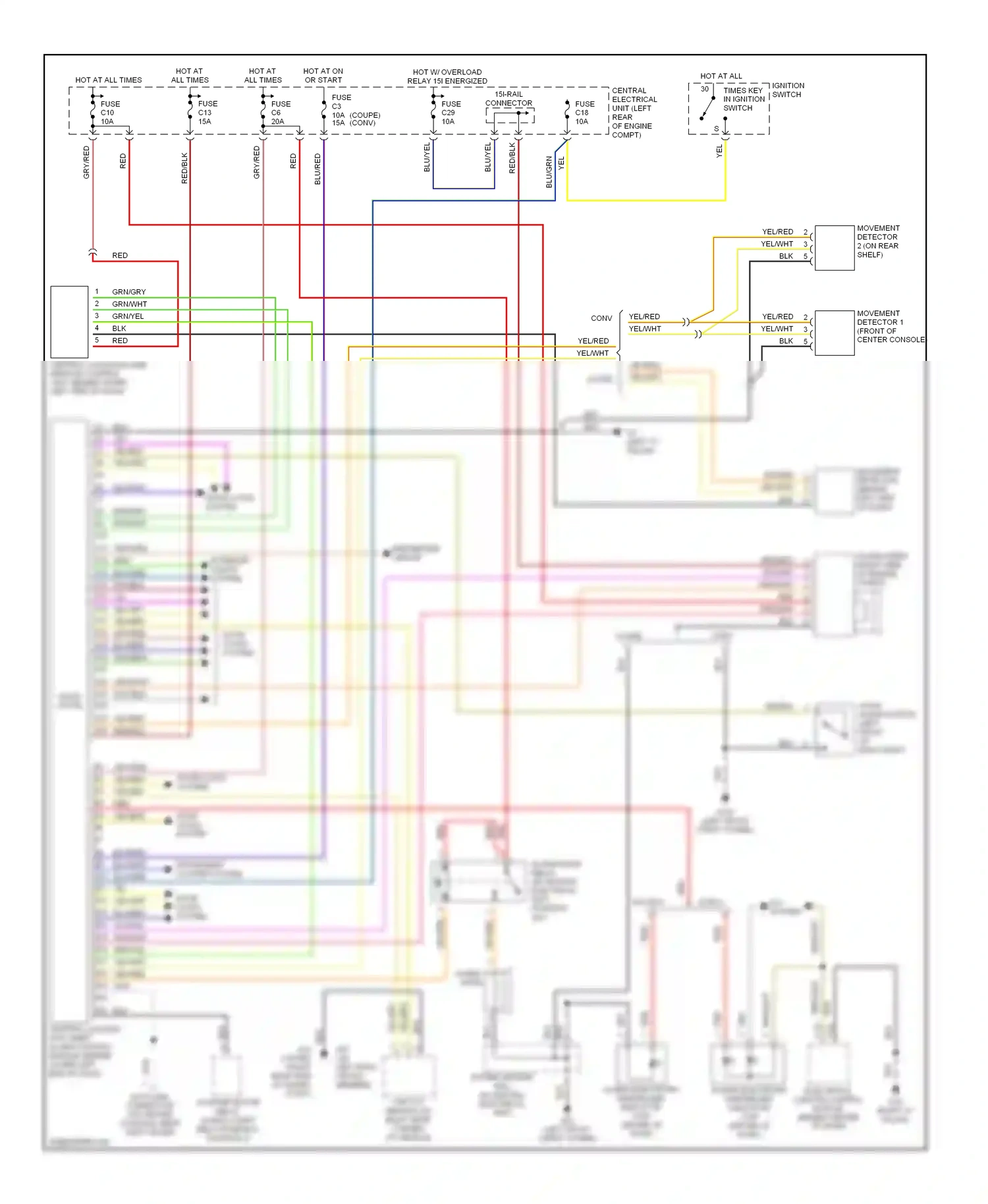 Volvo C70 I (1997-2005) solid state wiring diagram  (1 of 15)