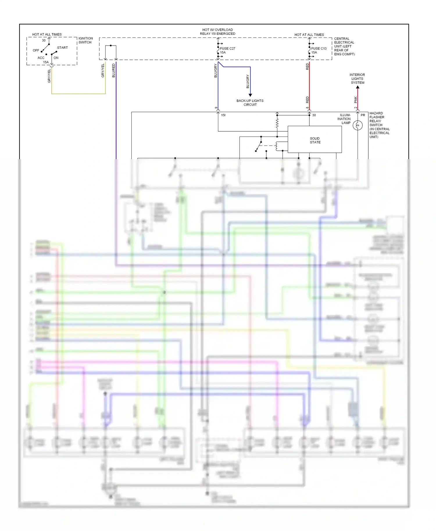 Volvo C70 I (1997-2005) solid state wiring diagram  (5 of 15)