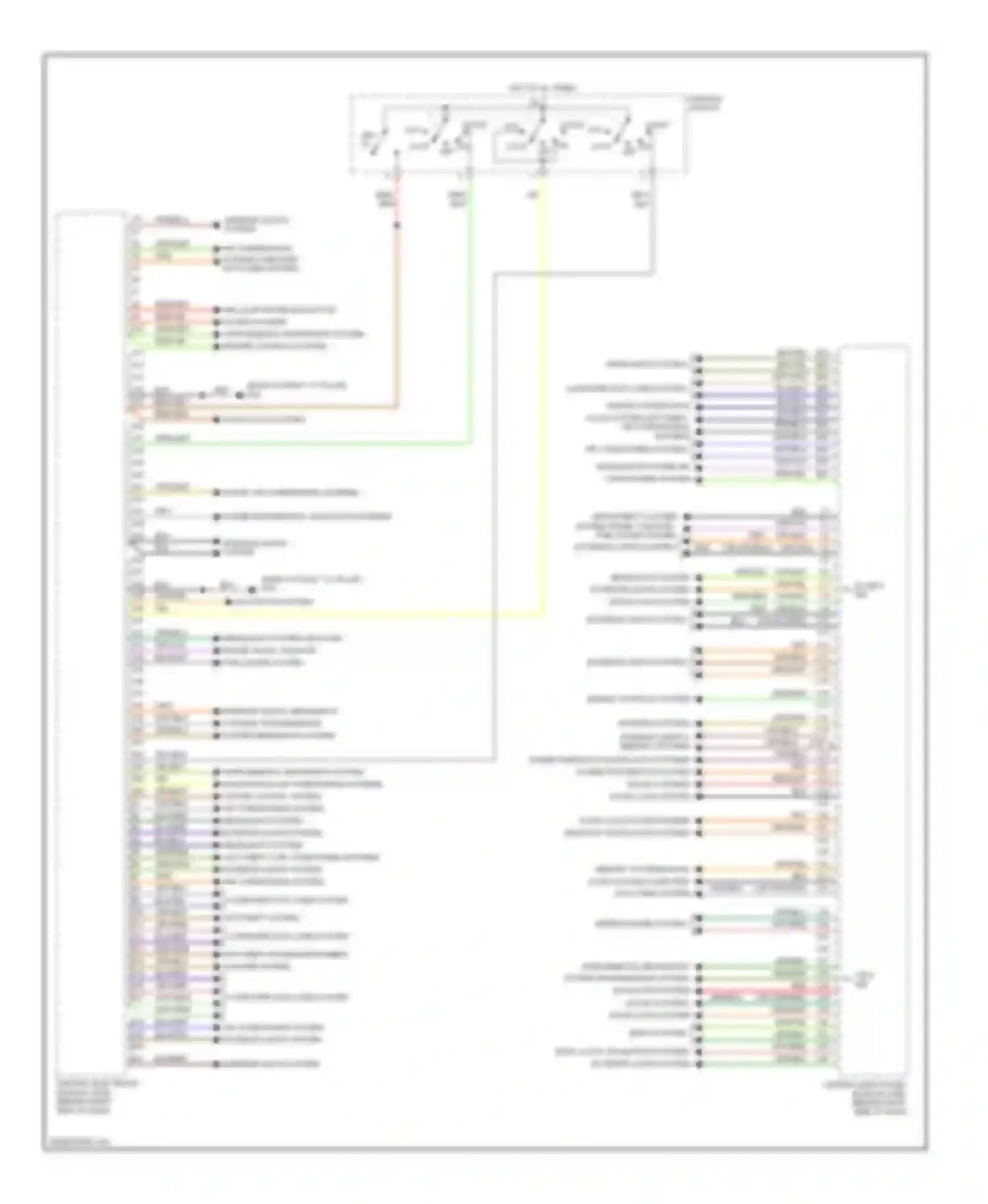 C70 Volvo II facelift (2009-2013): Body control modules circuit (1 of 2)