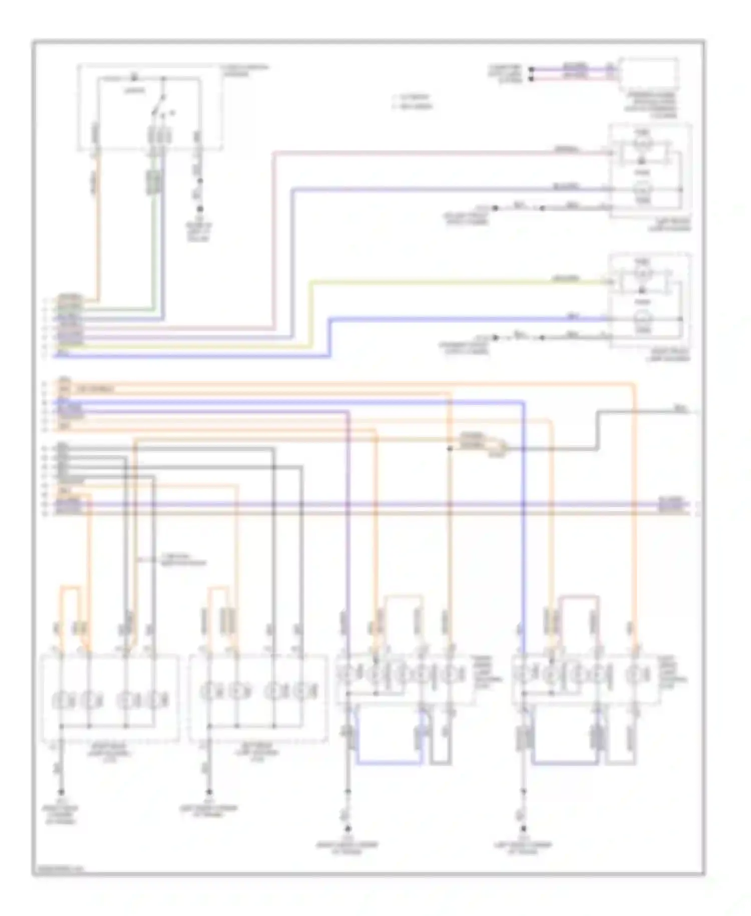 C70 Volvo II facelift (2009-2013): Exterior lamps circuit (2 of 3)