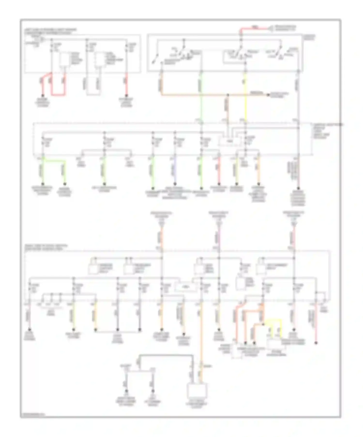 C70 Volvo II facelift (2009-2013): Power distribution circuit (2 of 2)