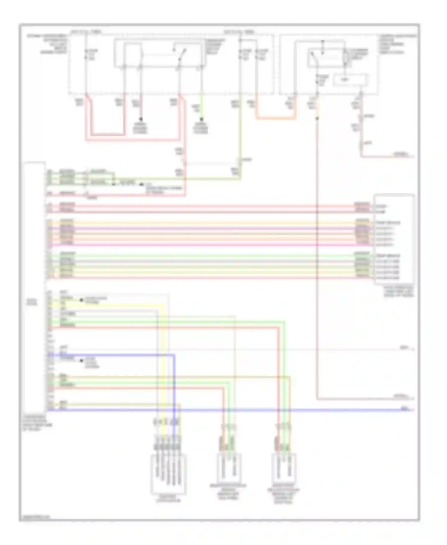 C70 Volvo II facelift (2009-2013): Power top/sunroof circuit (1 of 2)