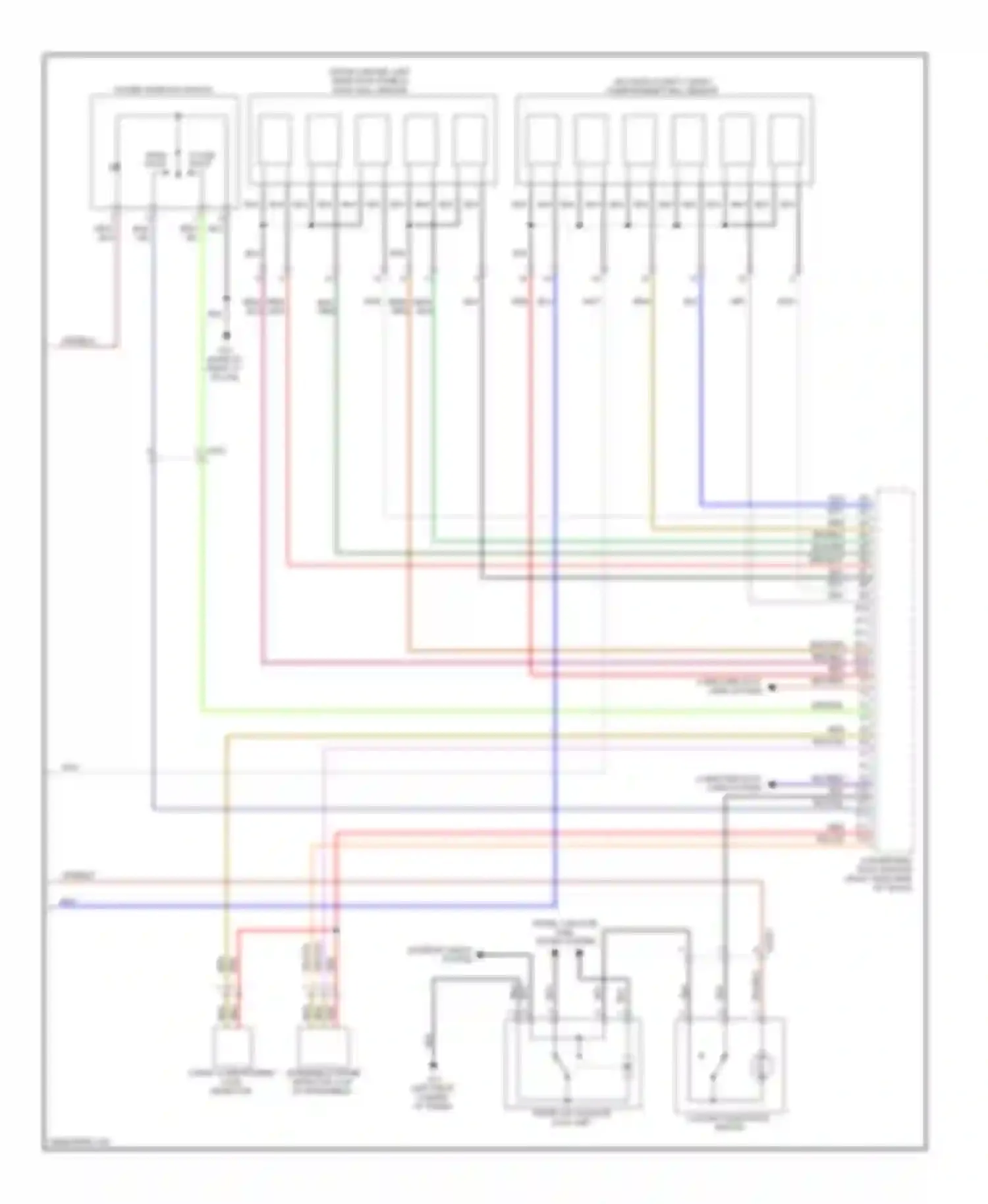 C70 Volvo II facelift (2009-2013): Power top/sunroof circuit (2 of 2)