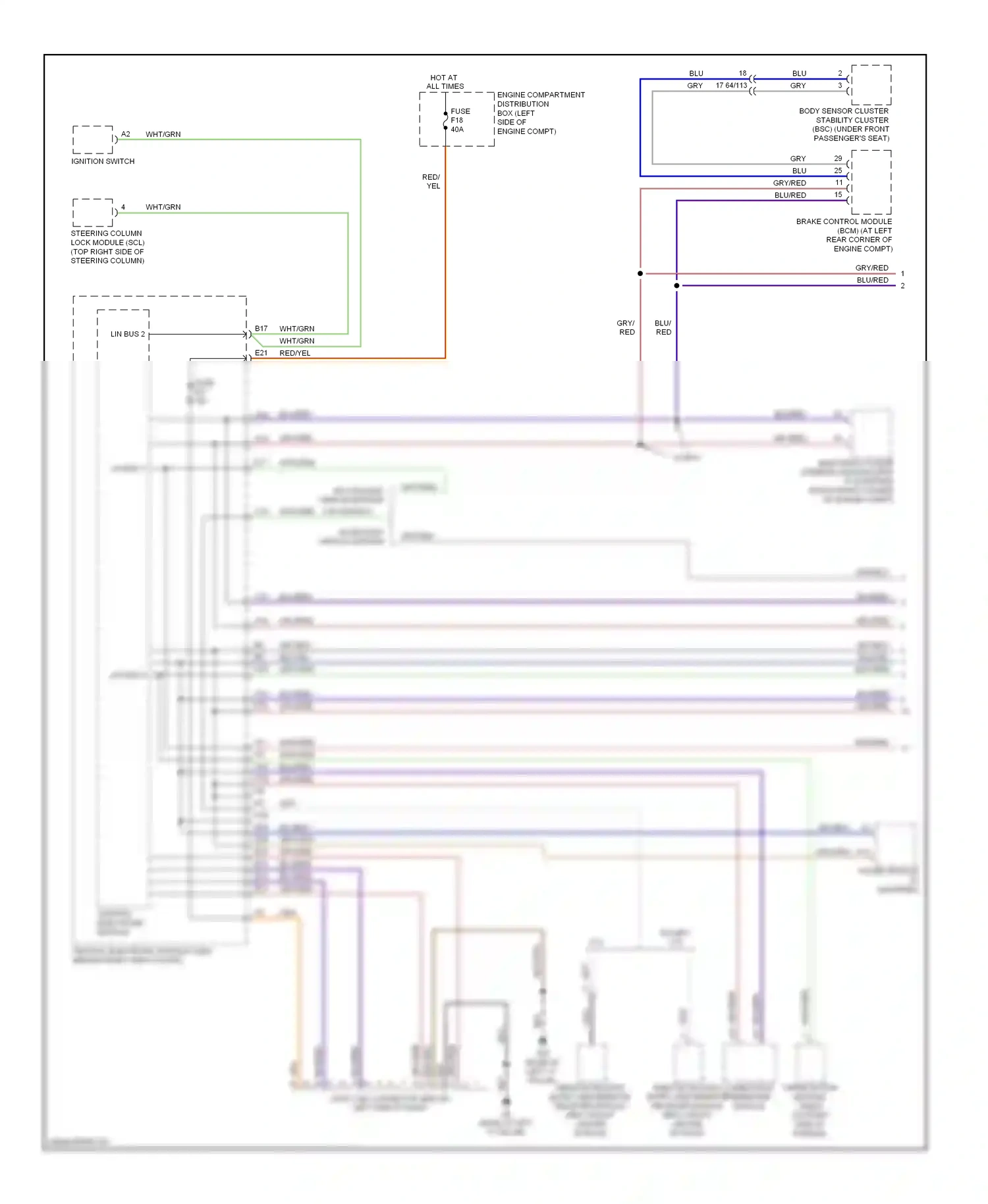 Volvo C70 II facelift (2009-2013) central electronic module wiring diagram  (3 of 10)