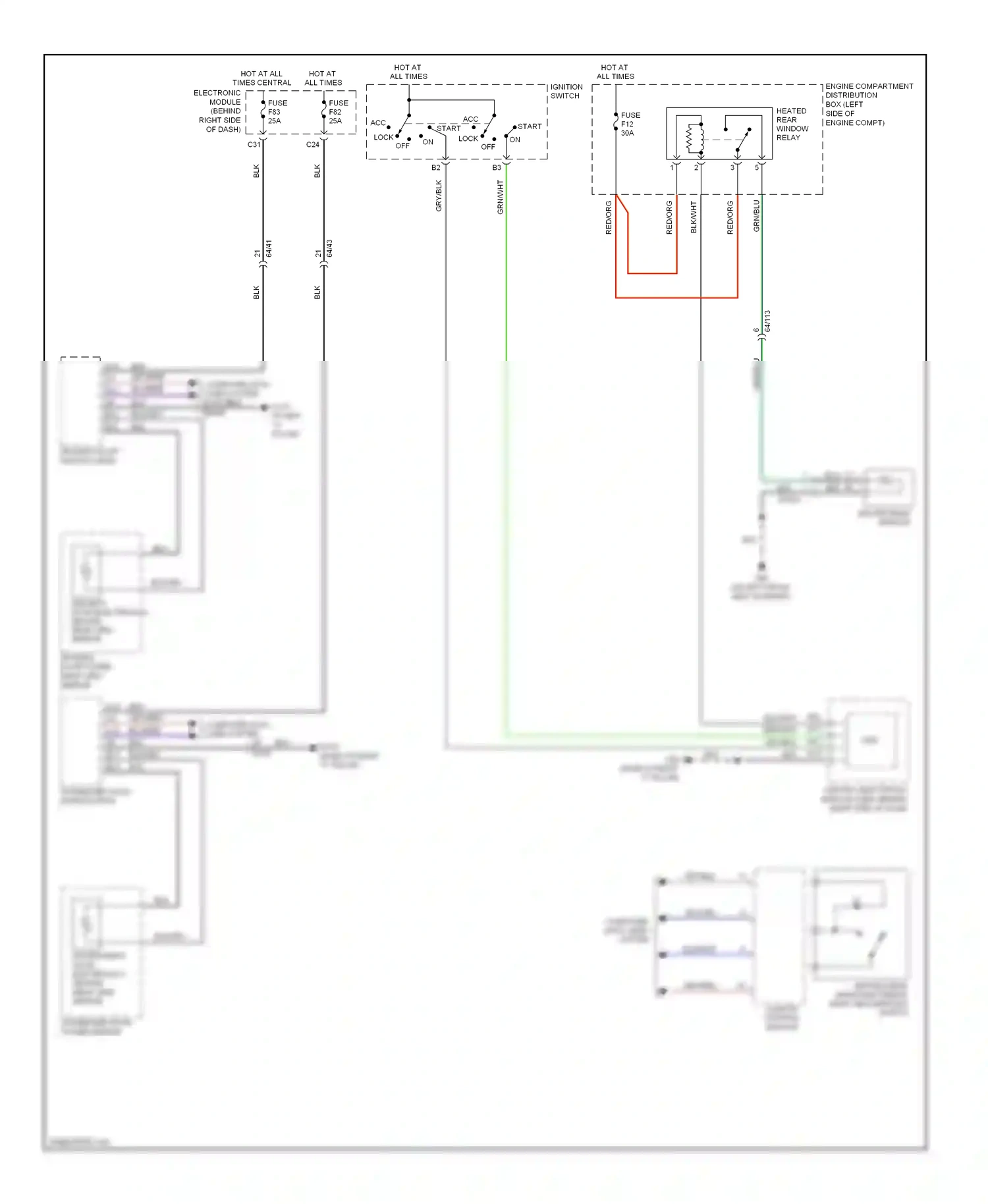 Volvo C70 II facelift (2009-2013) climate control module wiring diagram  (2 of 2)