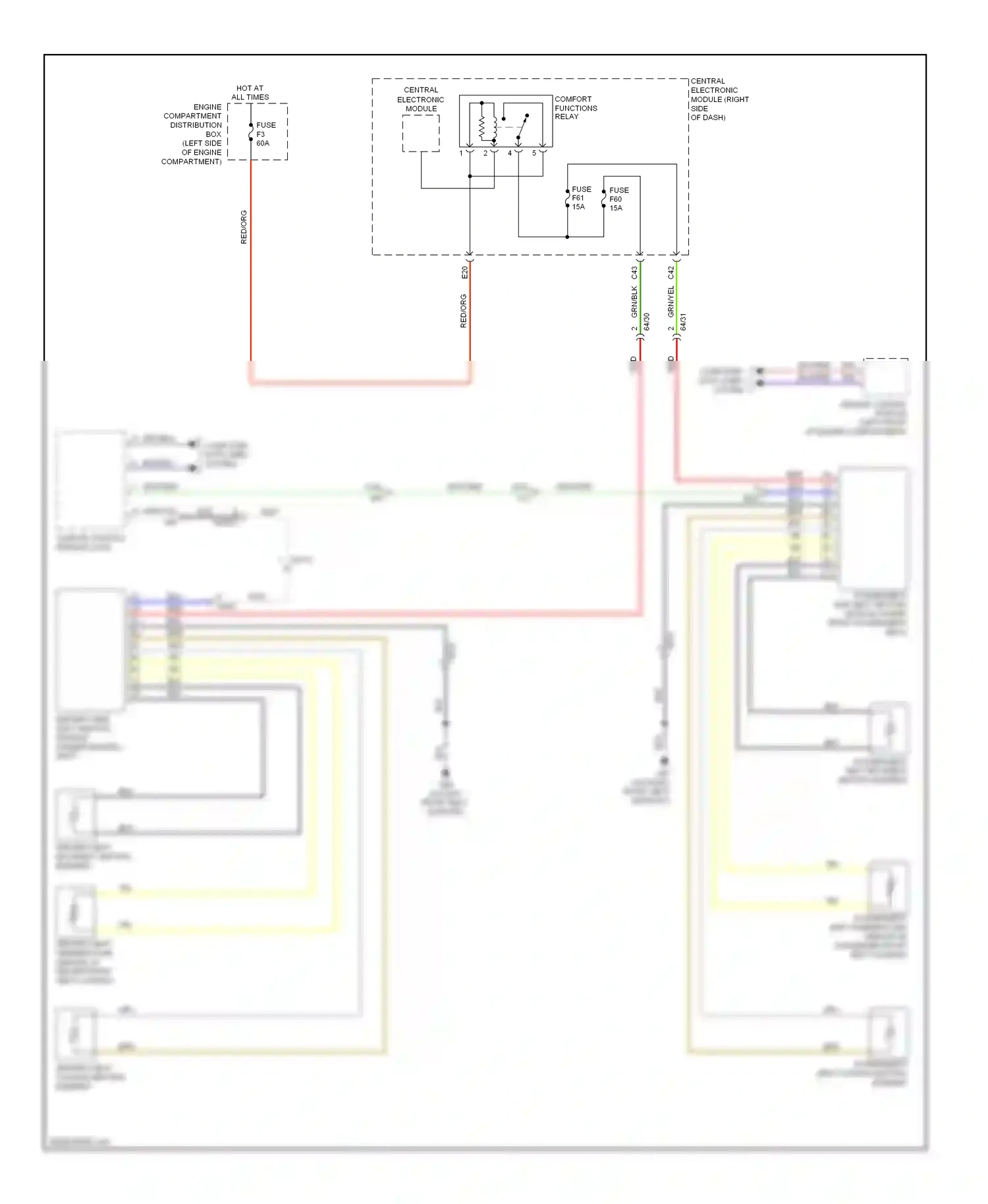 Volvo C70 II facelift (2009-2013) computer data lines system wiring diagram  (32 of 42)