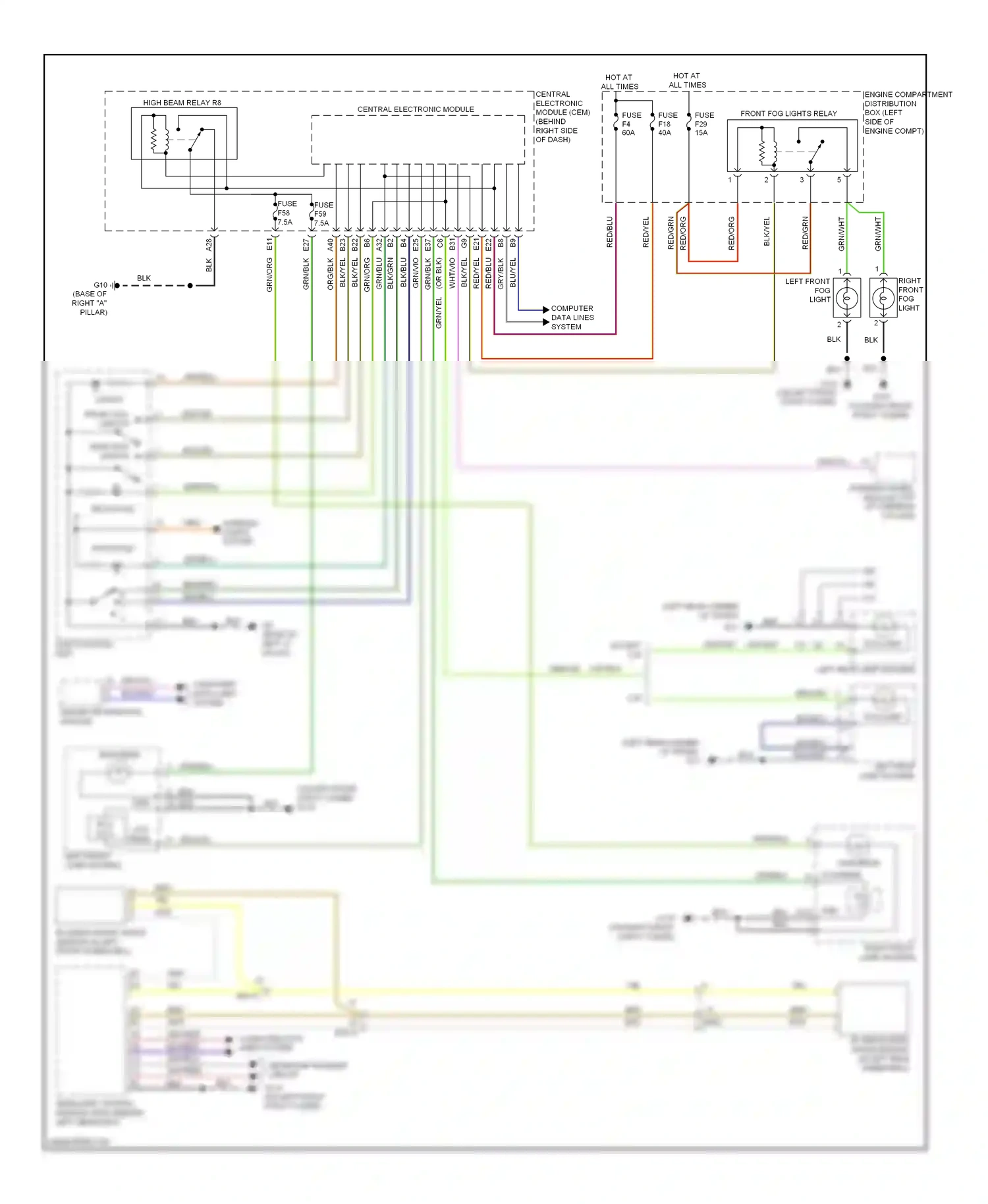 Volvo C70 II facelift (2009-2013) computer data lines system wiring diagram  (17 of 42)