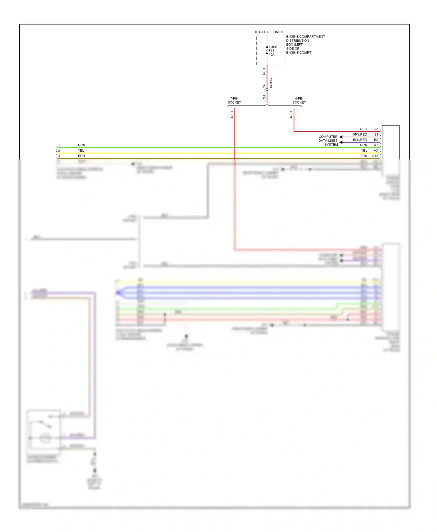 Volvo C70 II facelift (2009-2013) computer data lines system wiring diagram  (16 of 42)