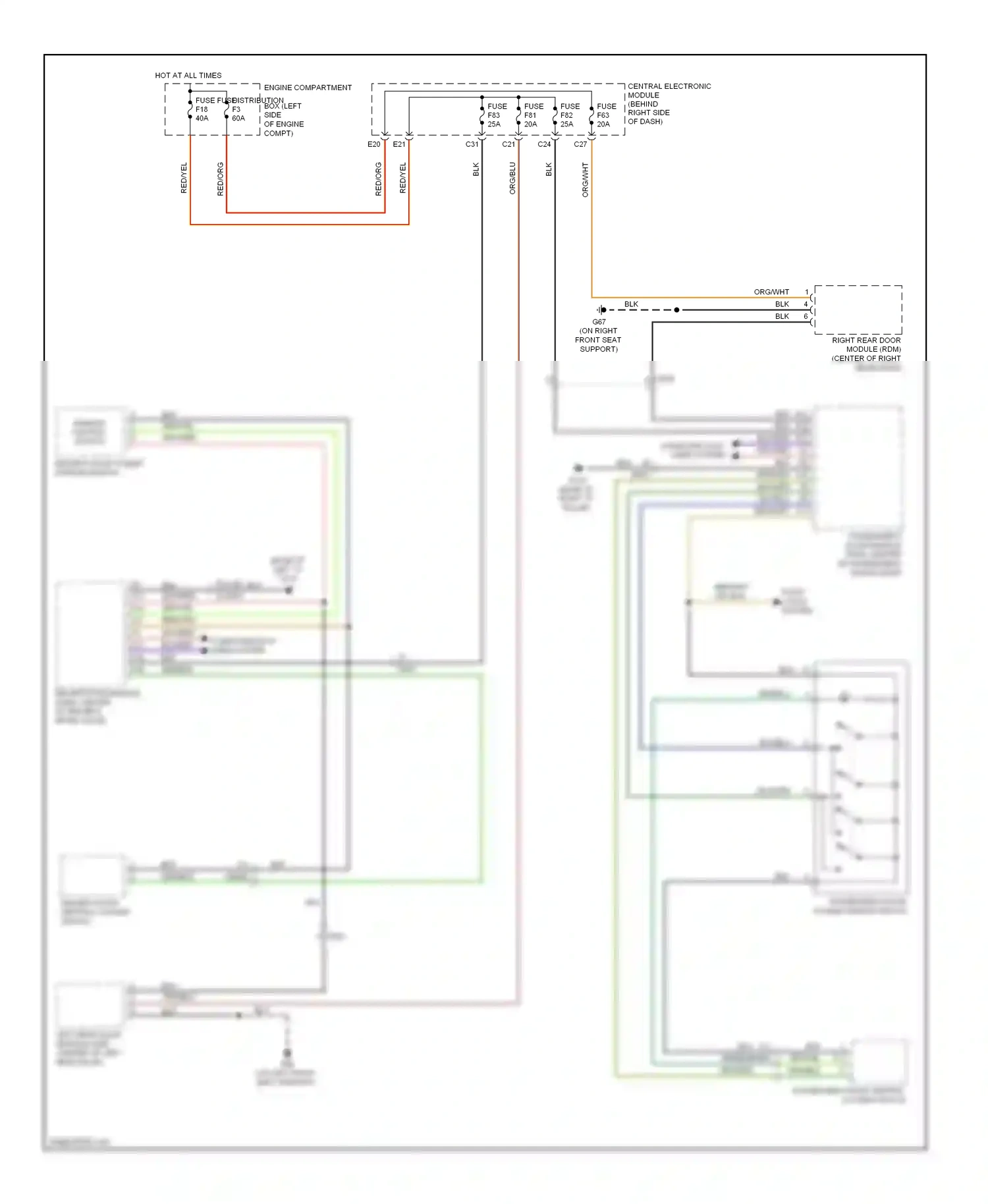 Volvo C70 II facelift (2009-2013) (engine compartment) wiring diagram  (2 of 3)