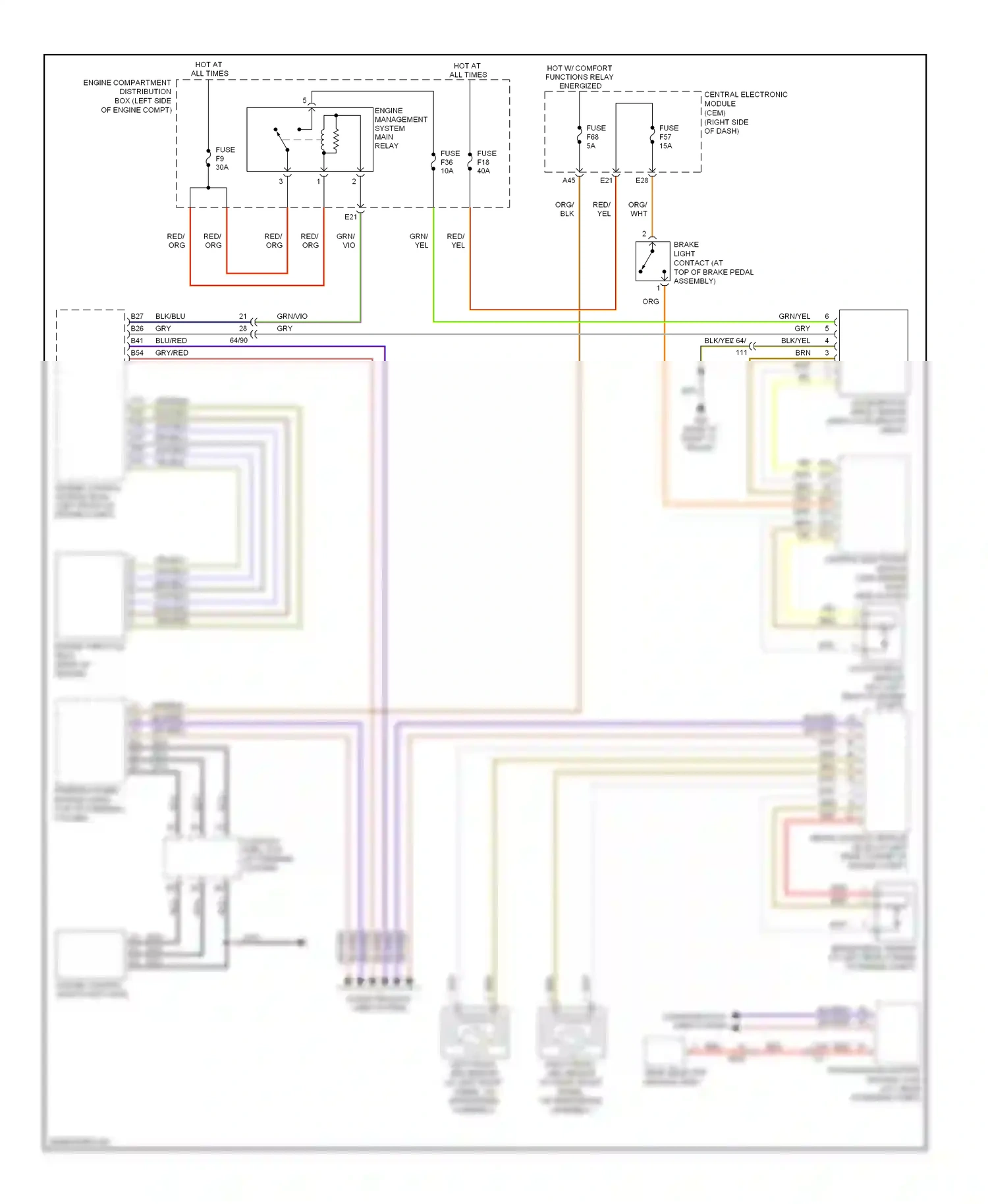 Volvo C70 II facelift (2009-2013) engine control module (ecm) (left front of engine compt) wiring diagram  (4 of 10)