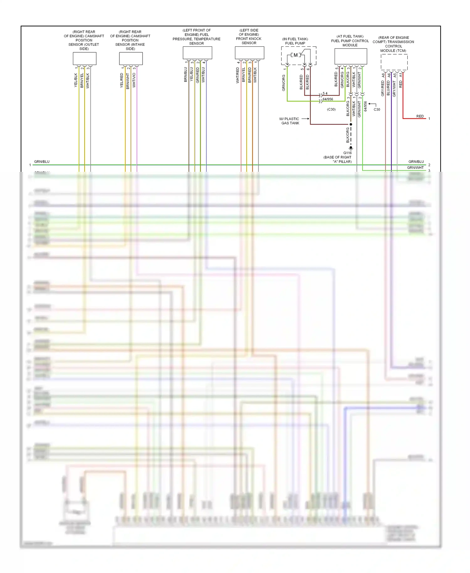 Volvo C70 II facelift (2009-2013) engine control module (ecm) (left front of engine compt) wiring diagram  (9 of 10)