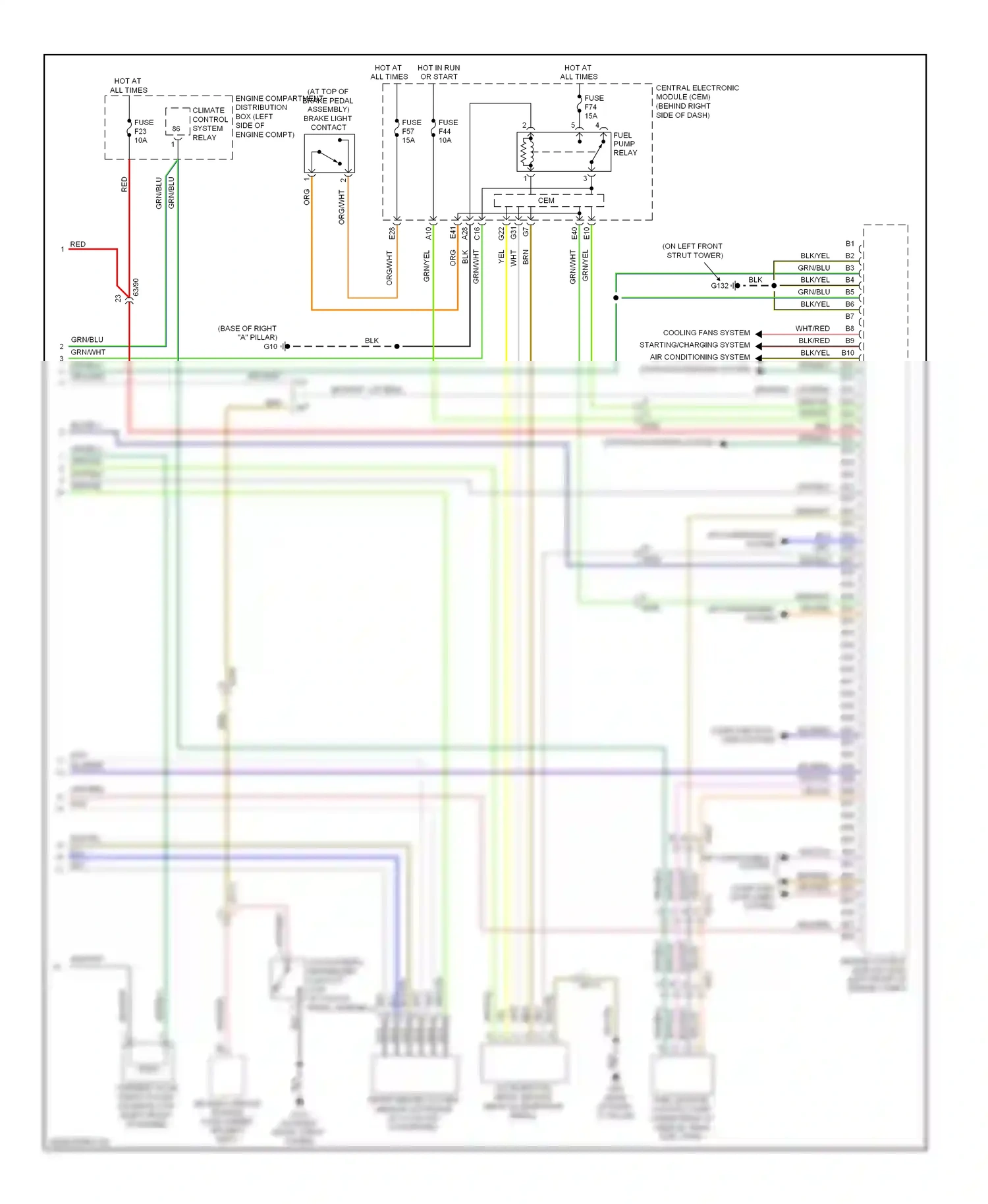 Volvo C70 II facelift (2009-2013) engine control module (ecm) (left front of engine compt) wiring diagram  (10 of 10)