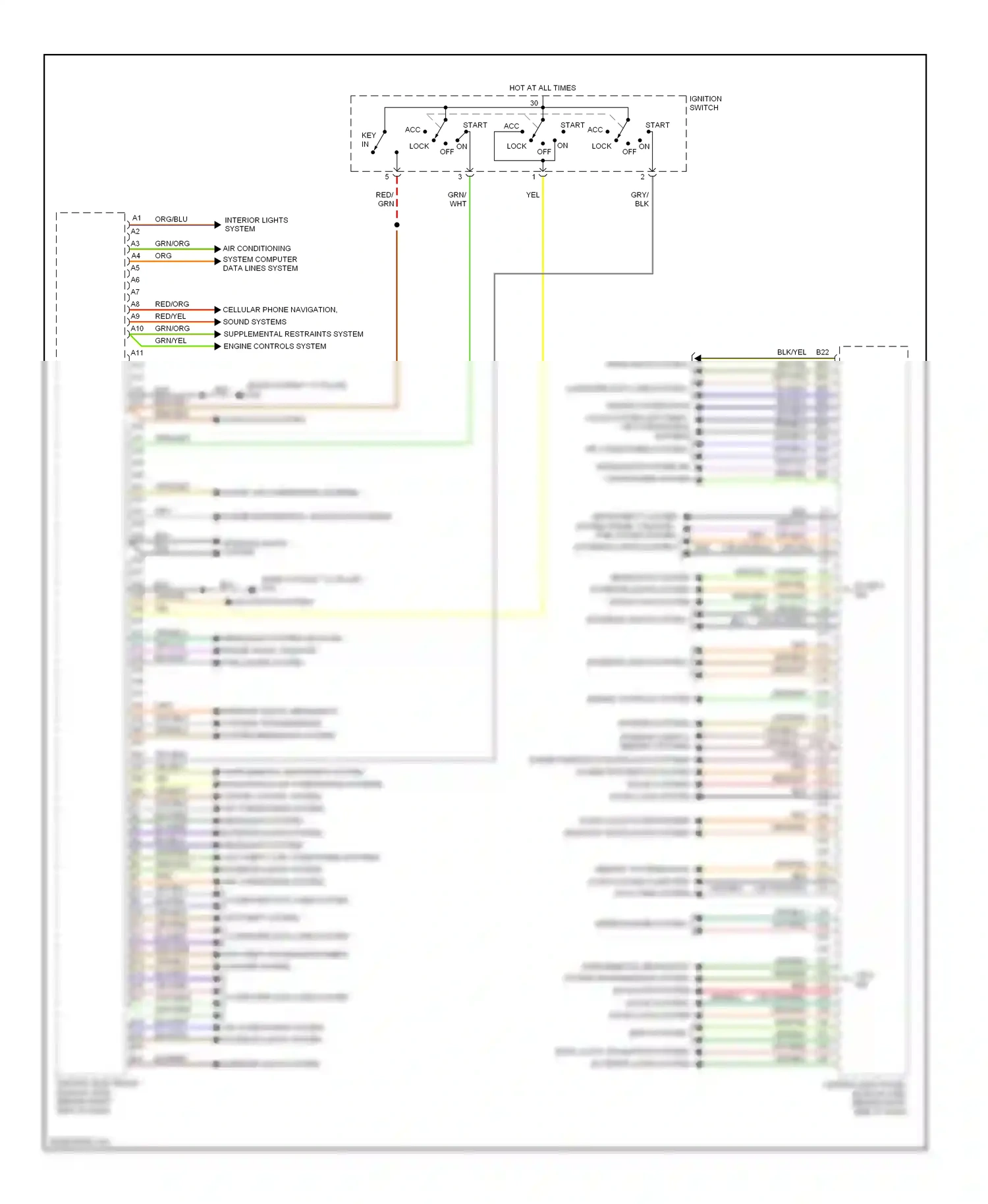 Volvo C70 II facelift (2009-2013) memory systems door locks system computer data lines system wiring diagram  (1 of 1)