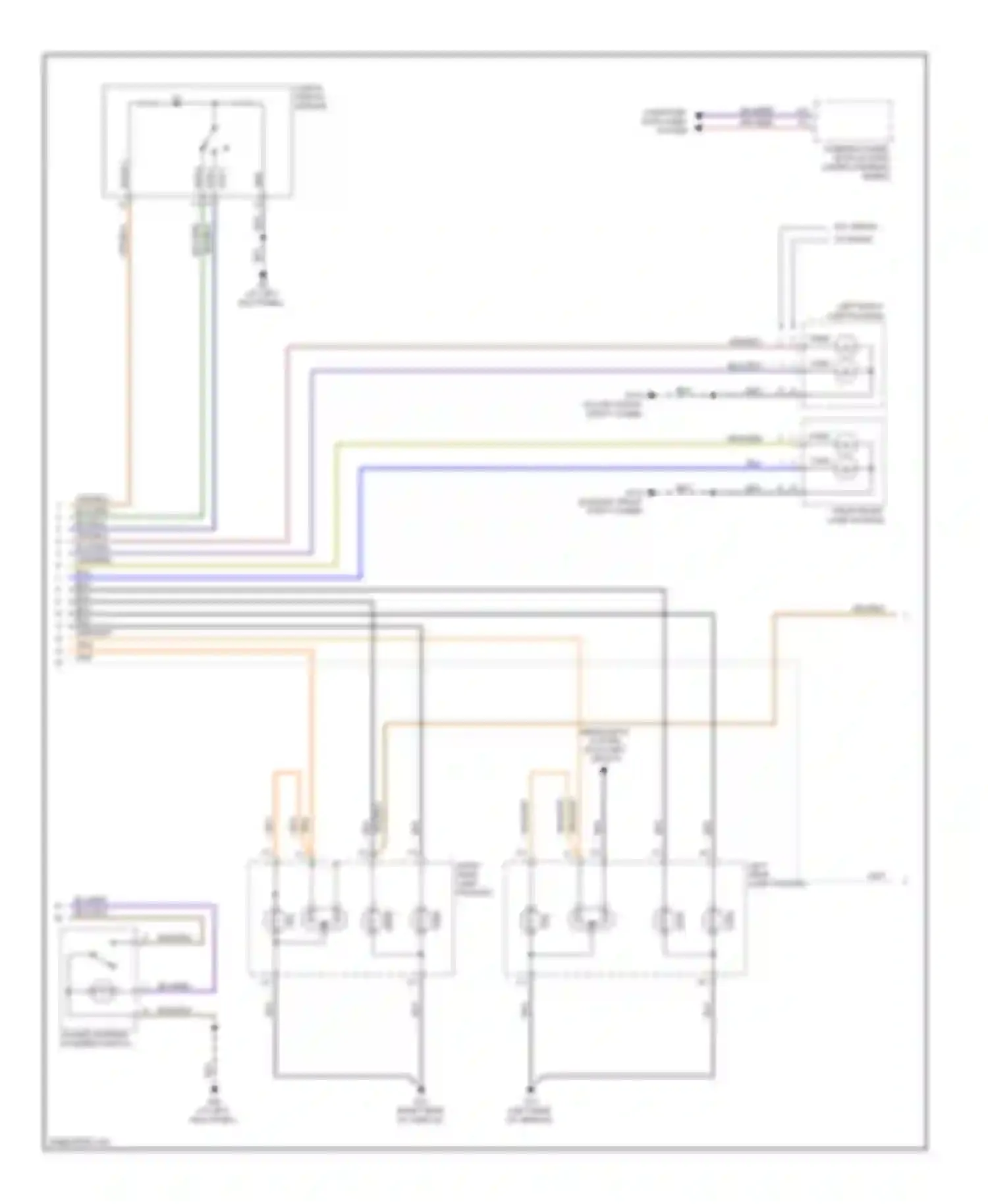 C70 Volvo II (2005-2009): Exterior lamps circuit (2 of 3)