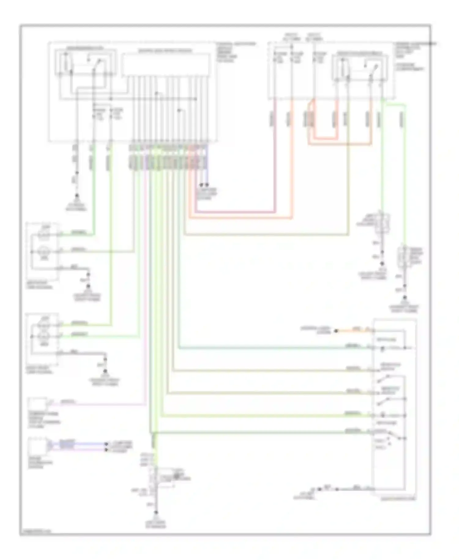 C70 Volvo II (2005-2009): Headlamps circuit, without xenon lamps