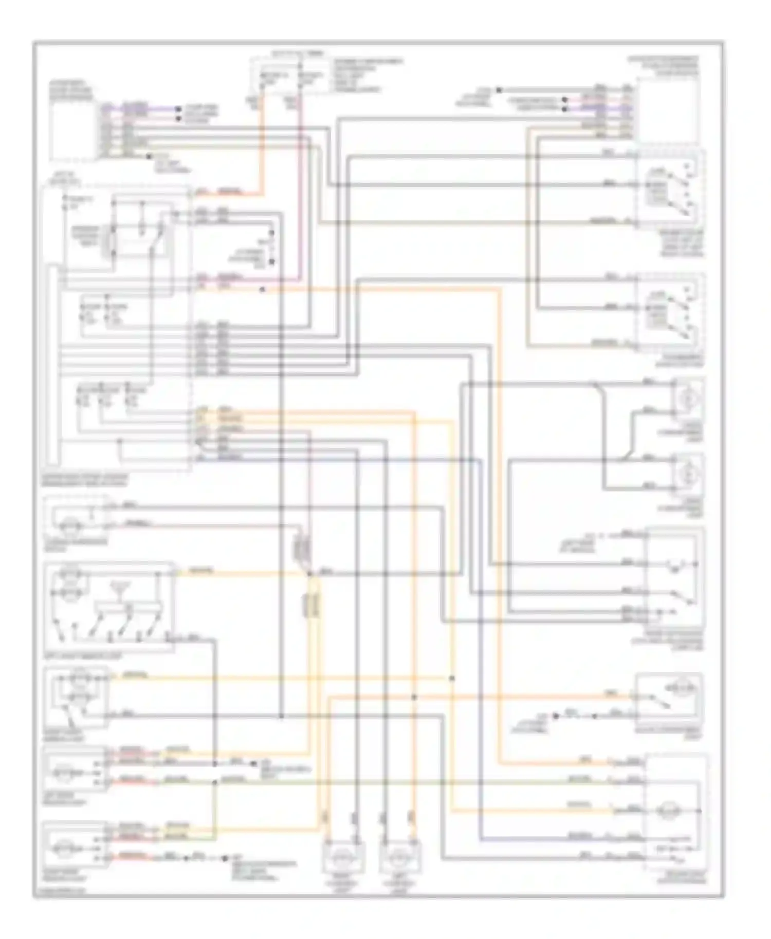 C70 Volvo II (2005-2009): Courtesy lamps circuit