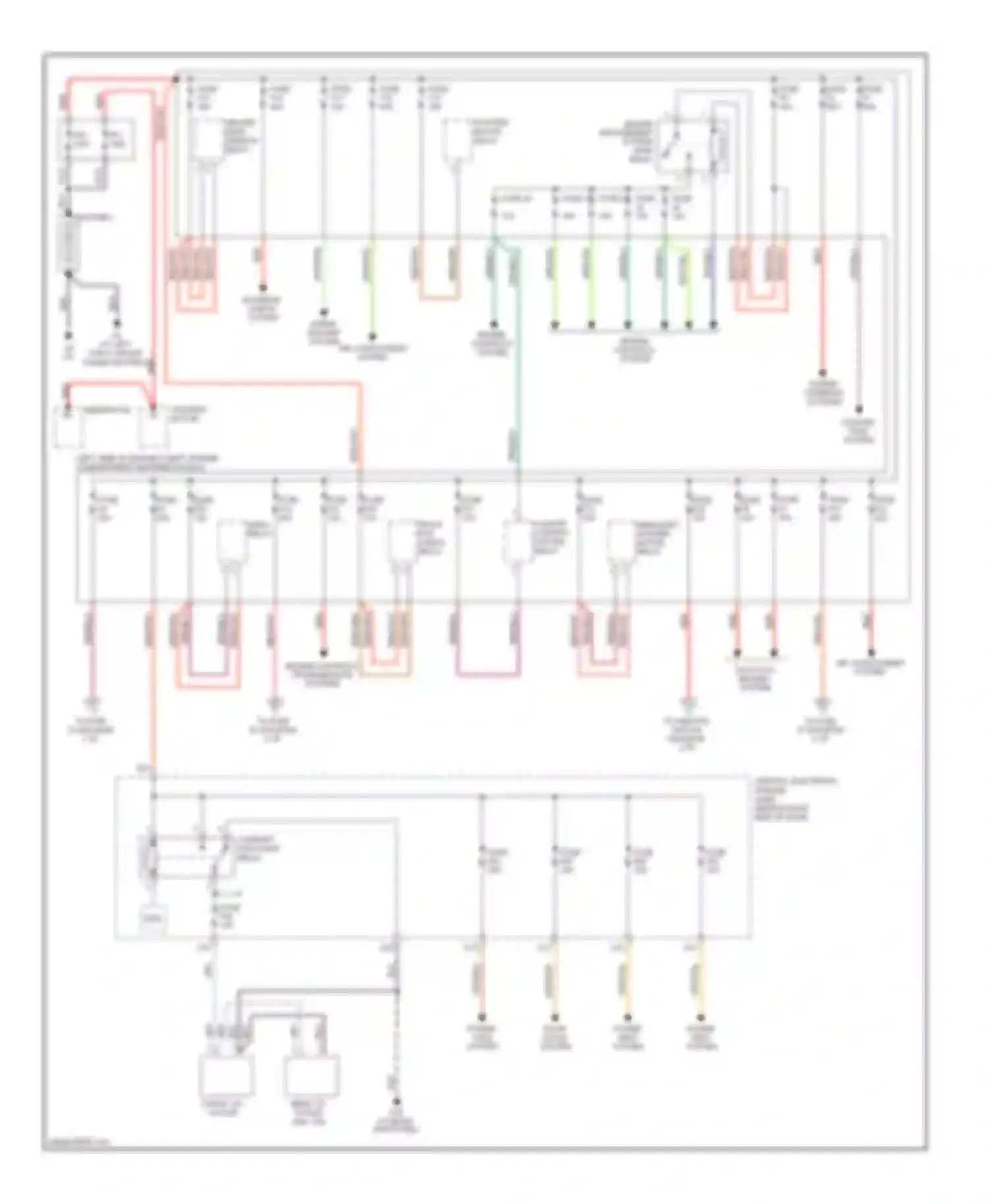 C70 Volvo II (2005-2009): Power distribution circuit (1 of 2)