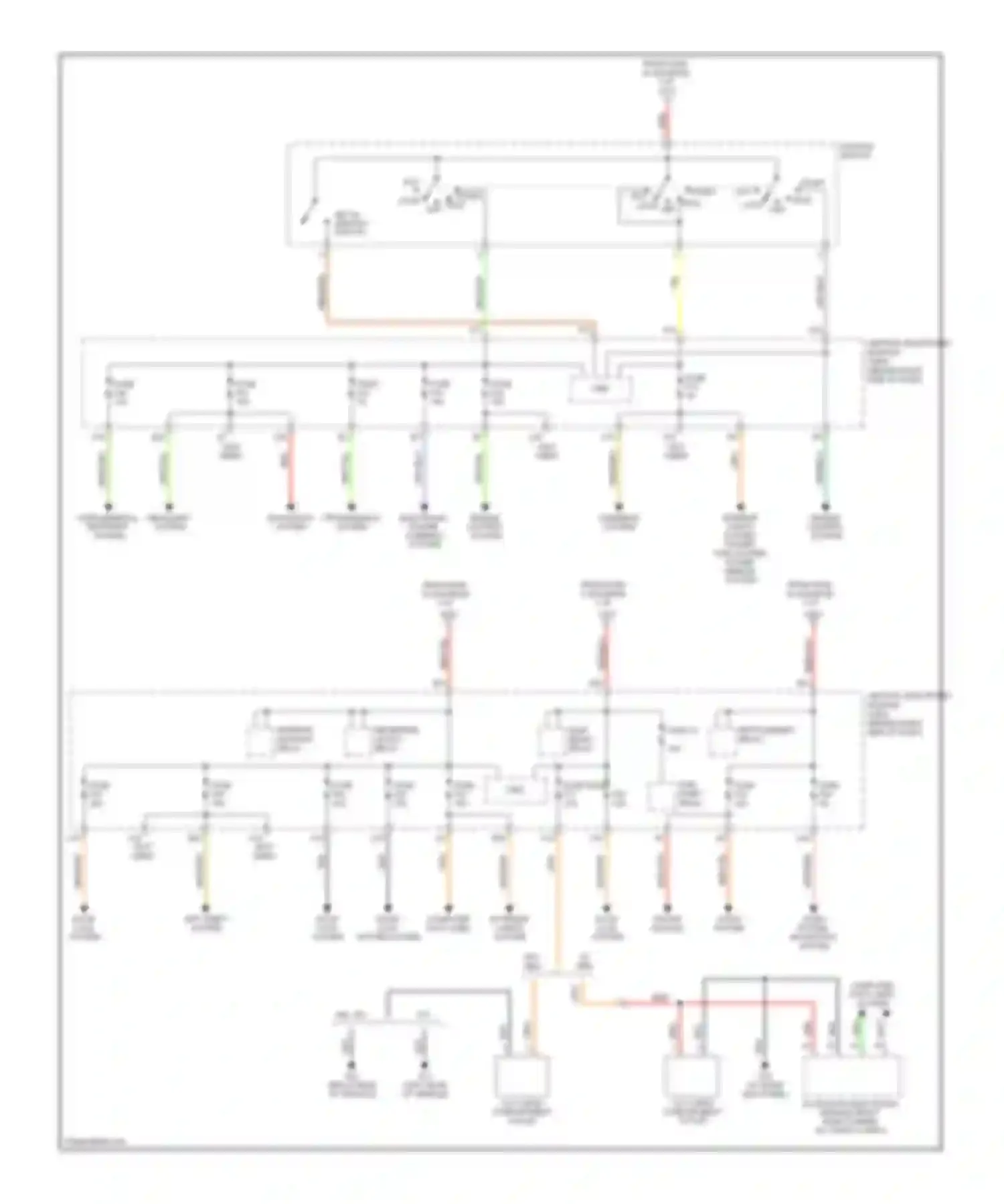 C70 Volvo II (2005-2009): Power distribution circuit (2 of 2)