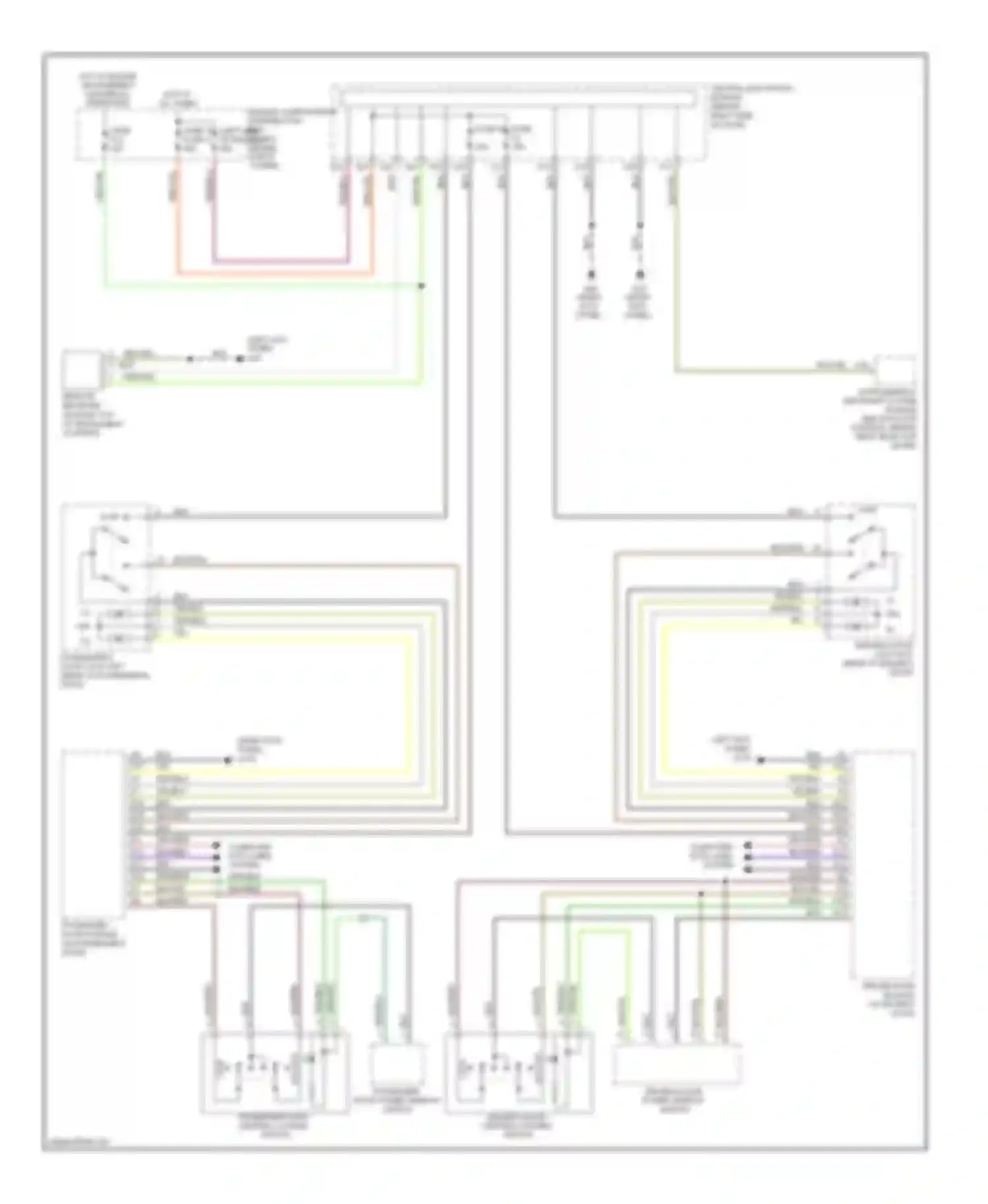 C70 Volvo II (2005-2009): Central locking circuit, door lock