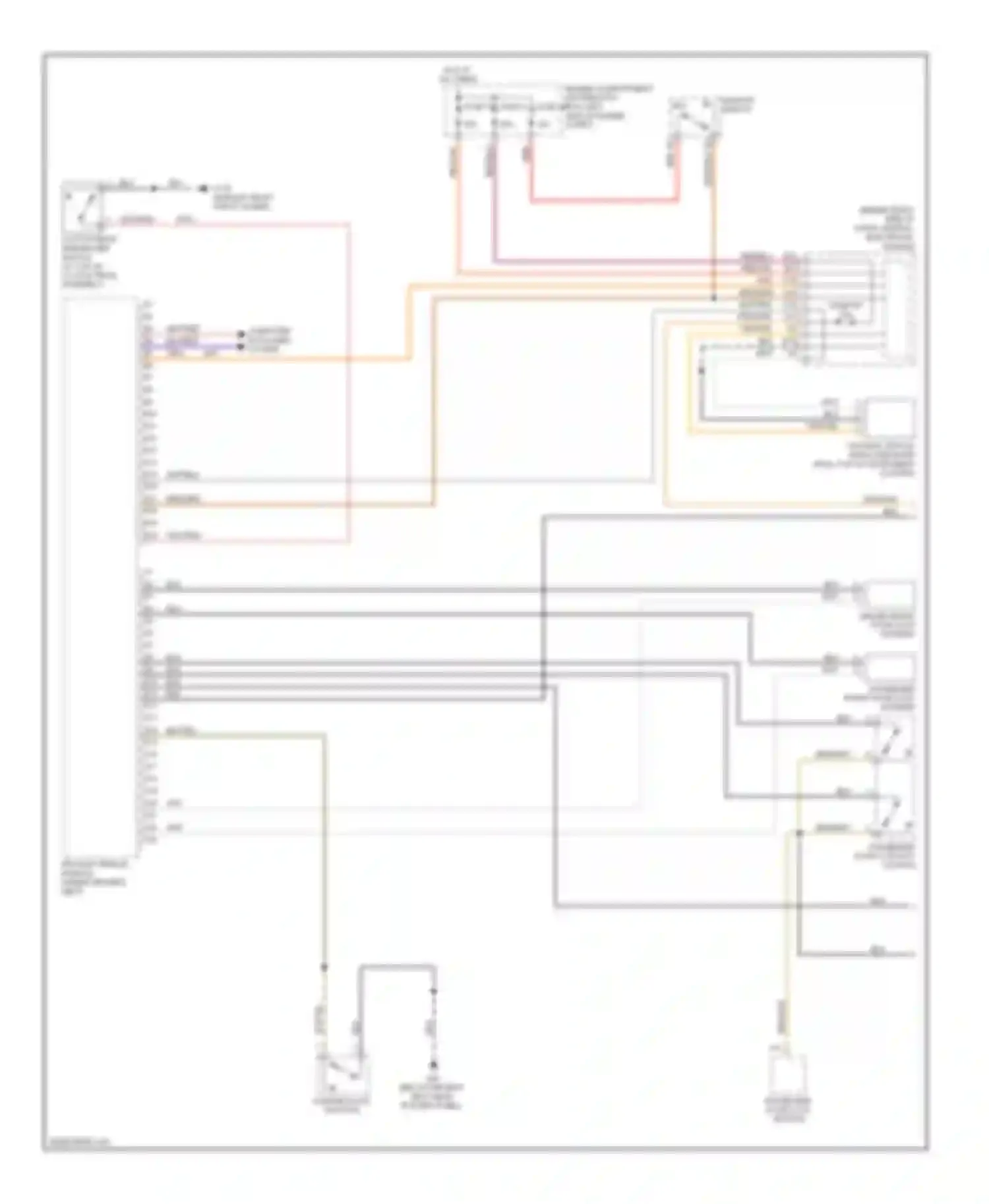 C70 Volvo II (2005-2009): Keyless entry circuit (1 of 2)