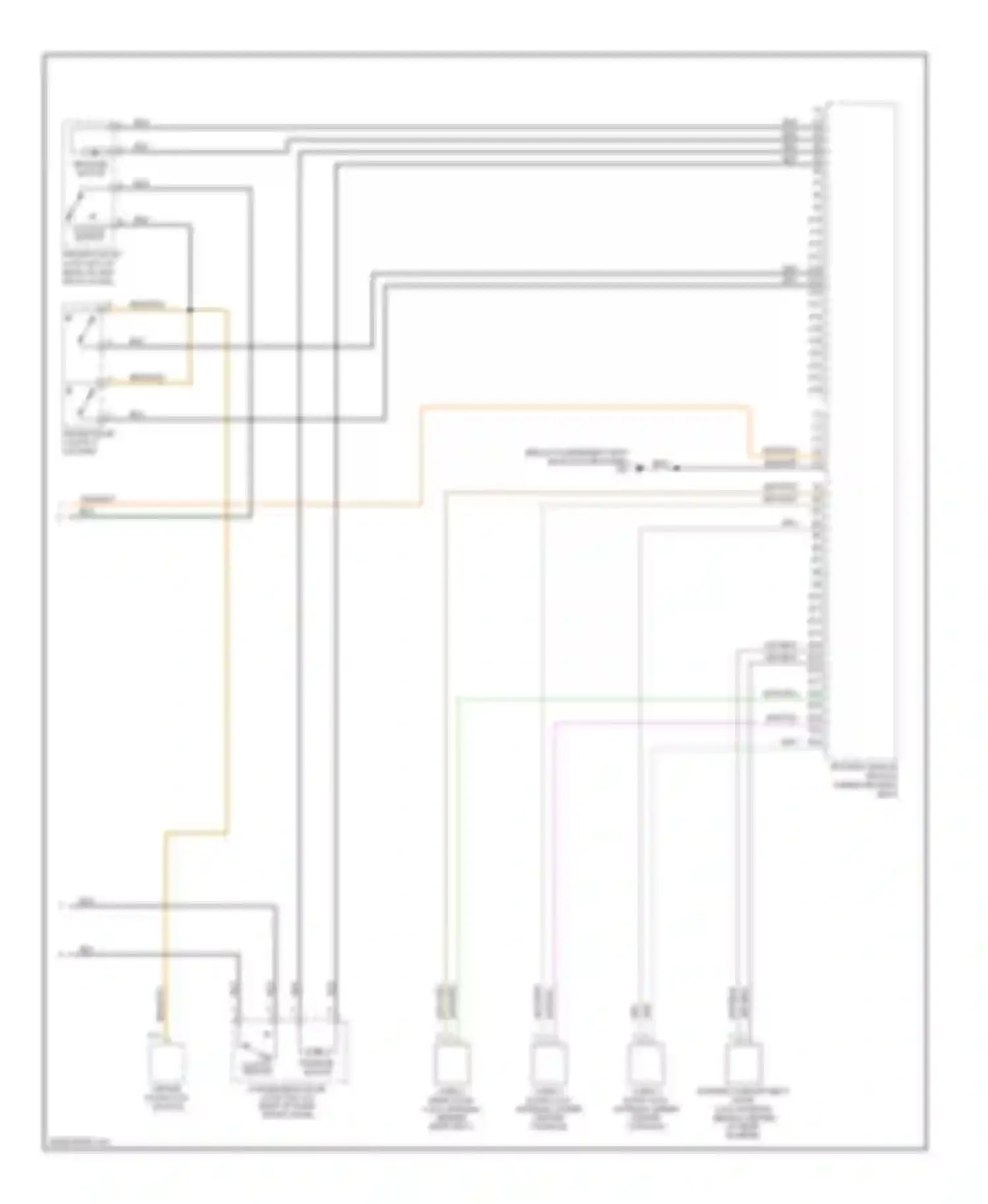 C70 Volvo II (2005-2009): Keyless entry circuit (2 of 2)