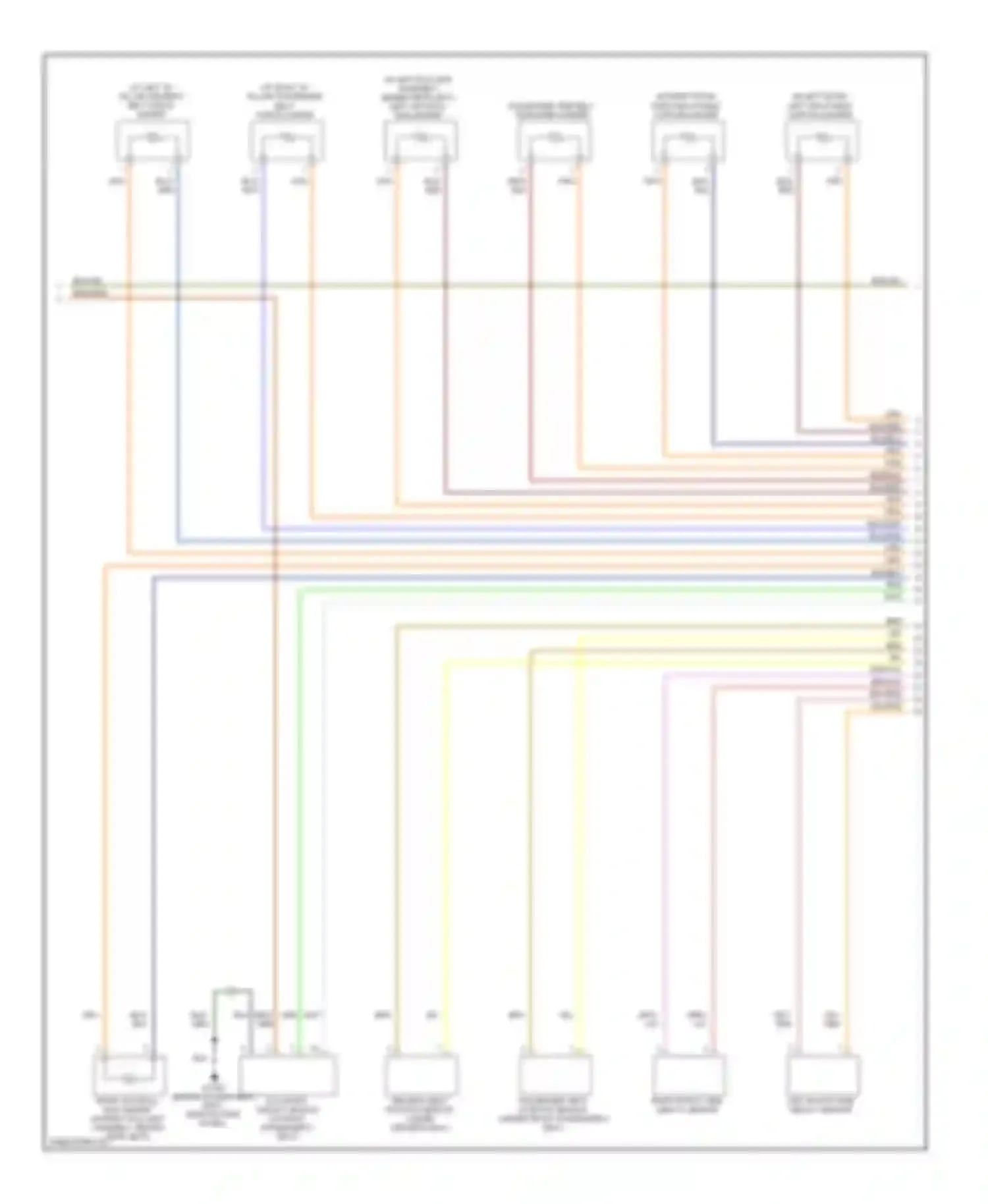 C70 Volvo II (2005-2009): Supplemental restraints circuit (2 of 3)