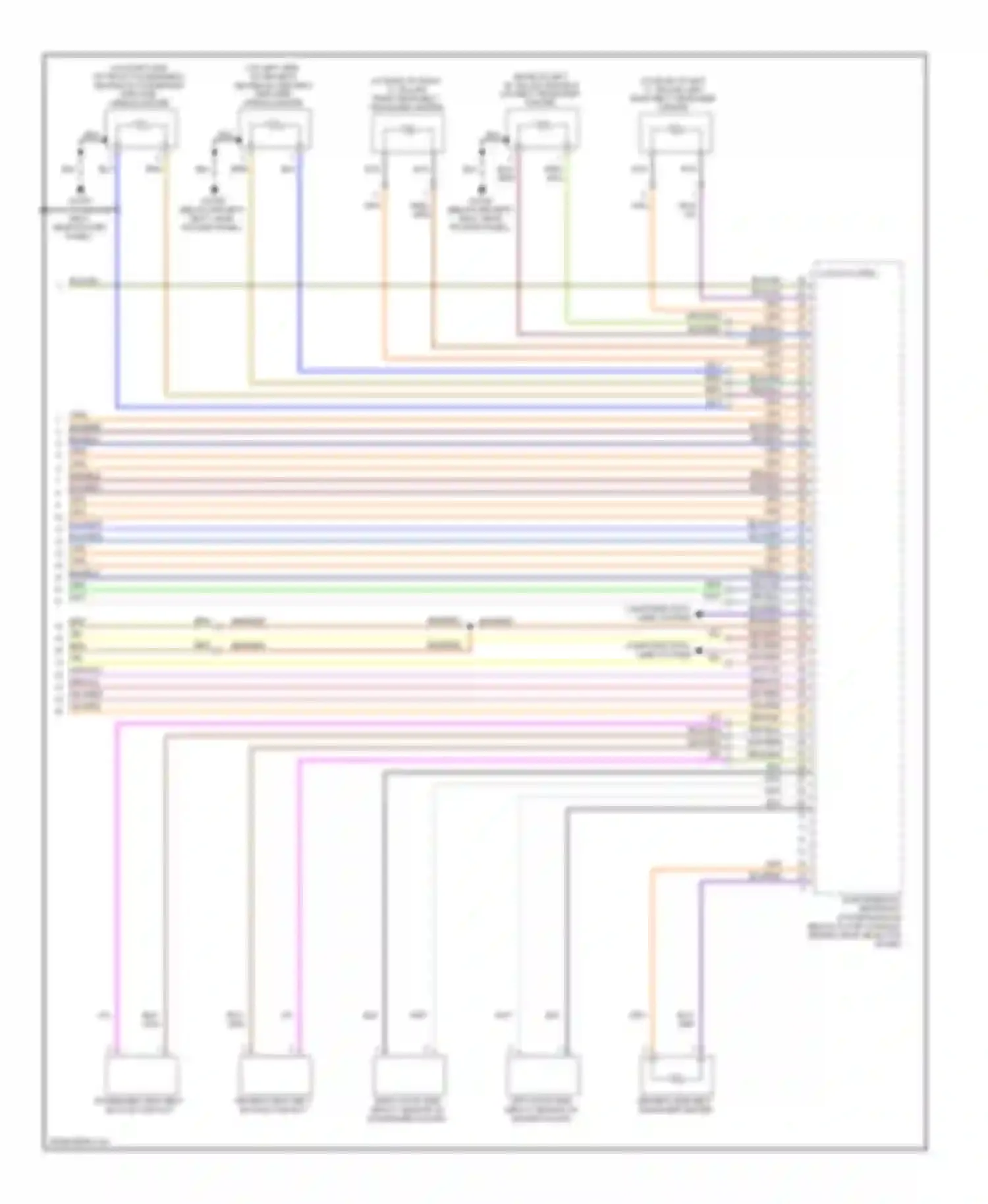 C70 Volvo II (2005-2009): Supplemental restraints circuit (3 of 3)