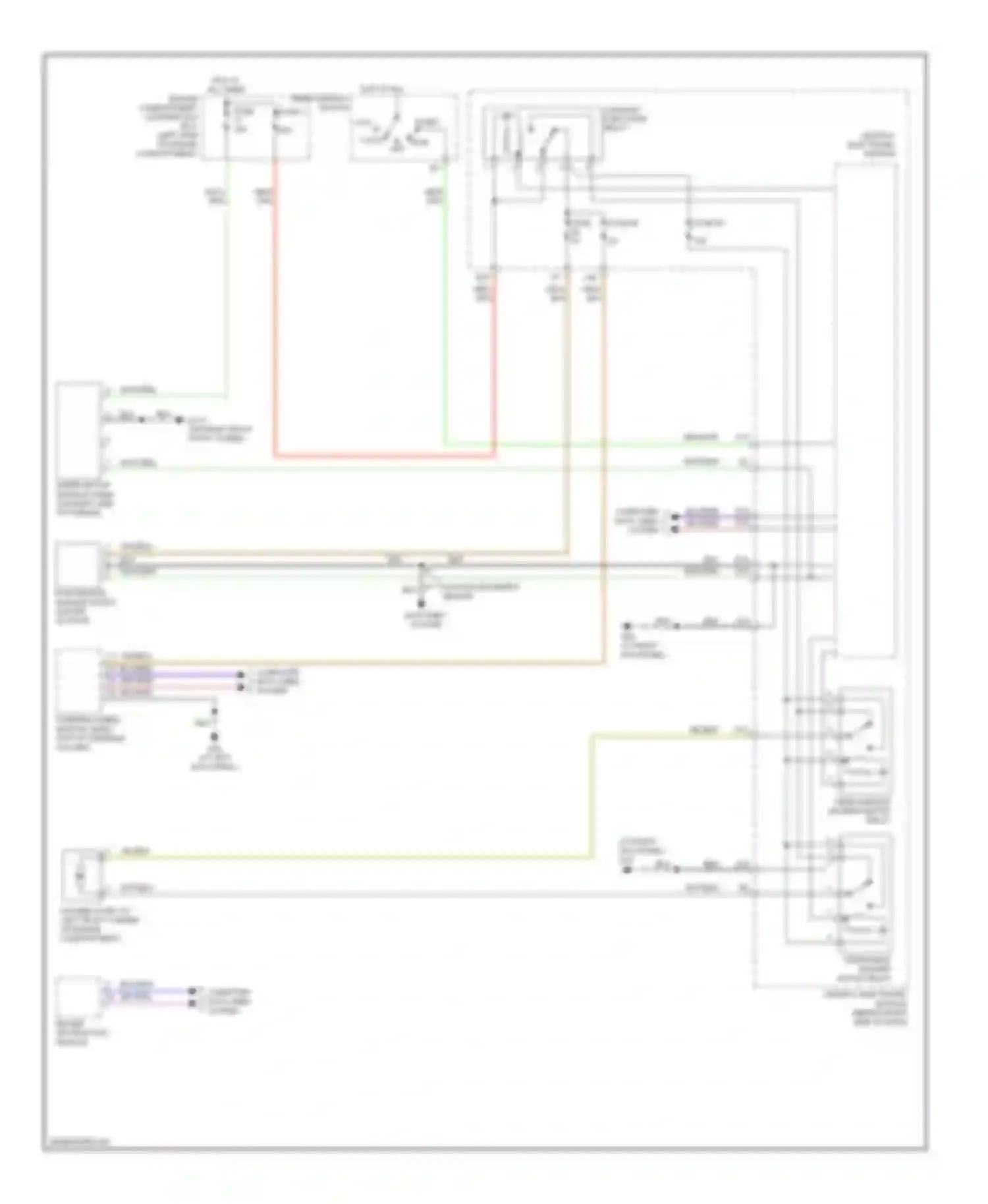 C70 Volvo II (2005-2009): Front wiper/washer circuit