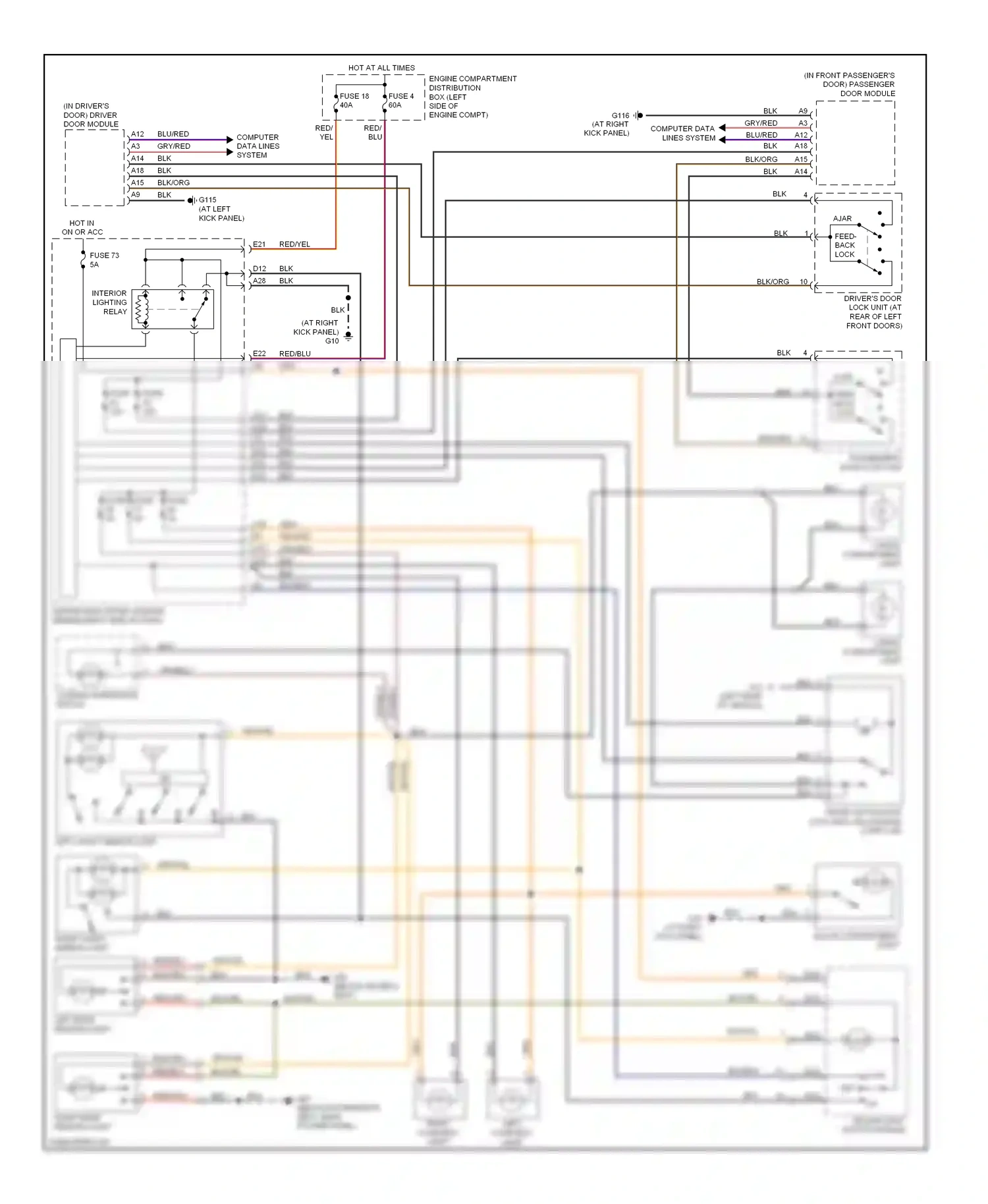 Volvo C70 II (2005-2009) computer data lines system wiring diagram  (13 of 39)