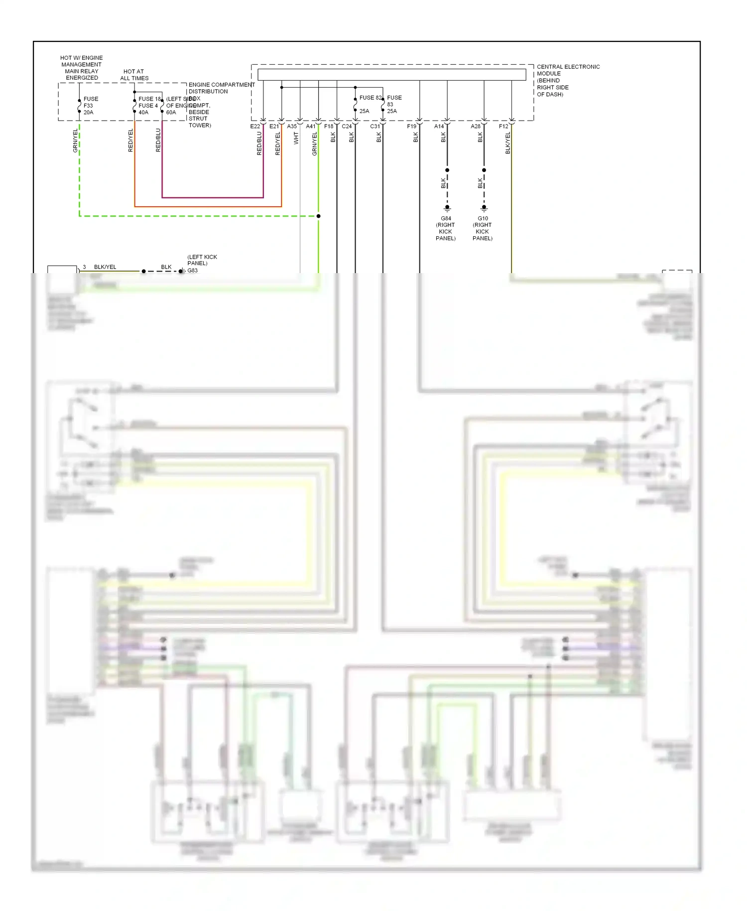 Volvo C70 II (2005-2009) computer data lines system wiring diagram  (21 of 39)