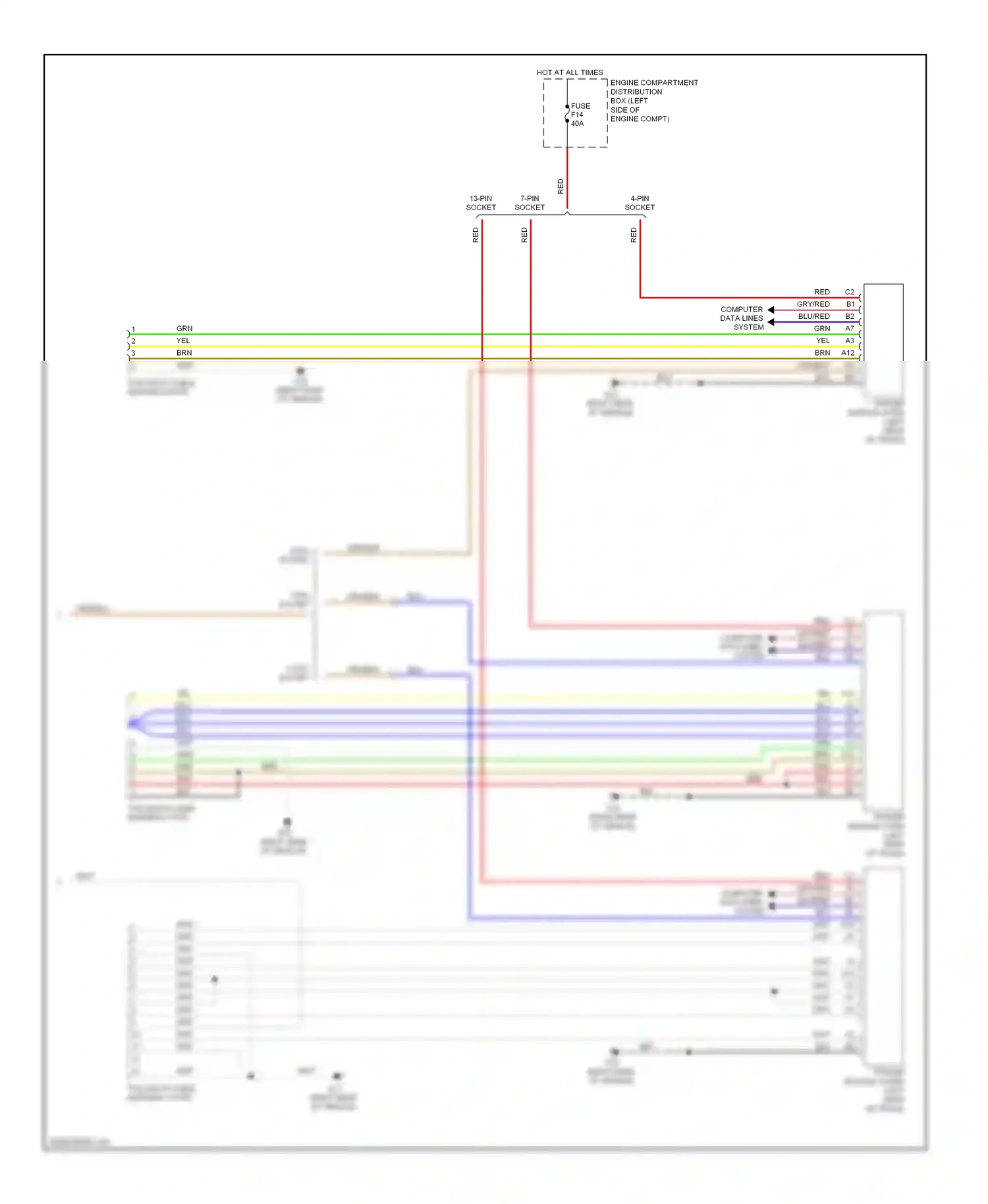 Volvo C70 II (2005-2009) computer data lines system wiring diagram  (16 of 39)