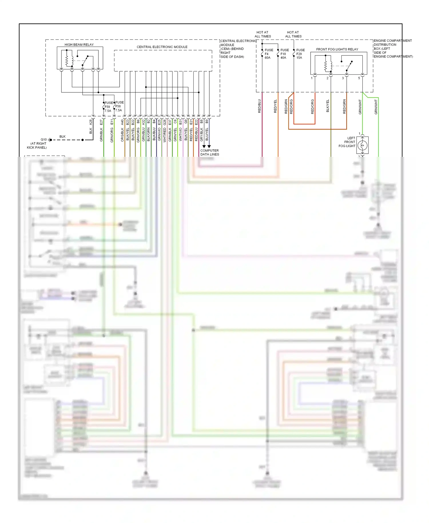 Volvo C70 II (2005-2009) driver information module wiring diagram  (4 of 6)