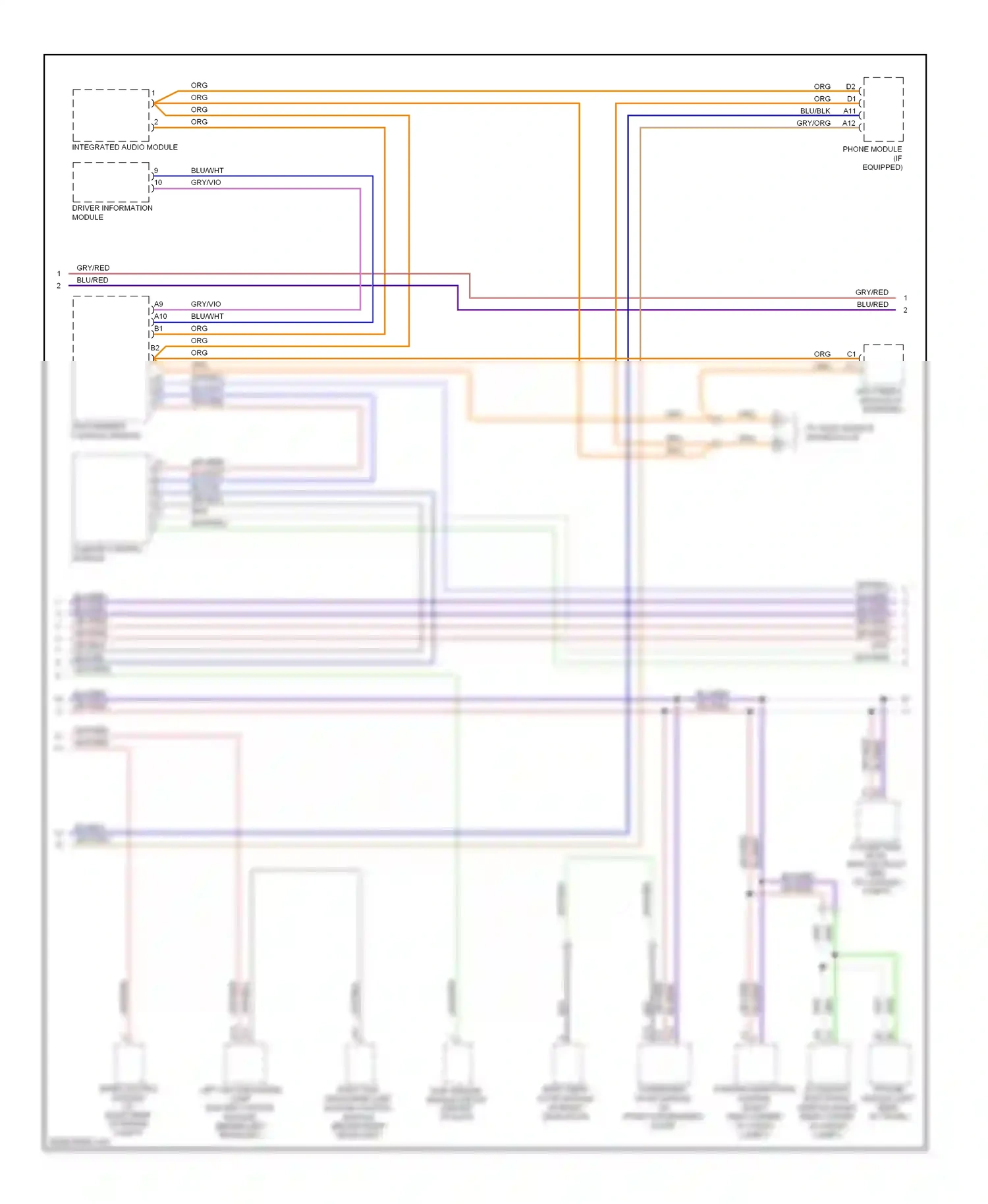 Volvo C70 II (2005-2009) driver information module wiring diagram  (1 of 6)