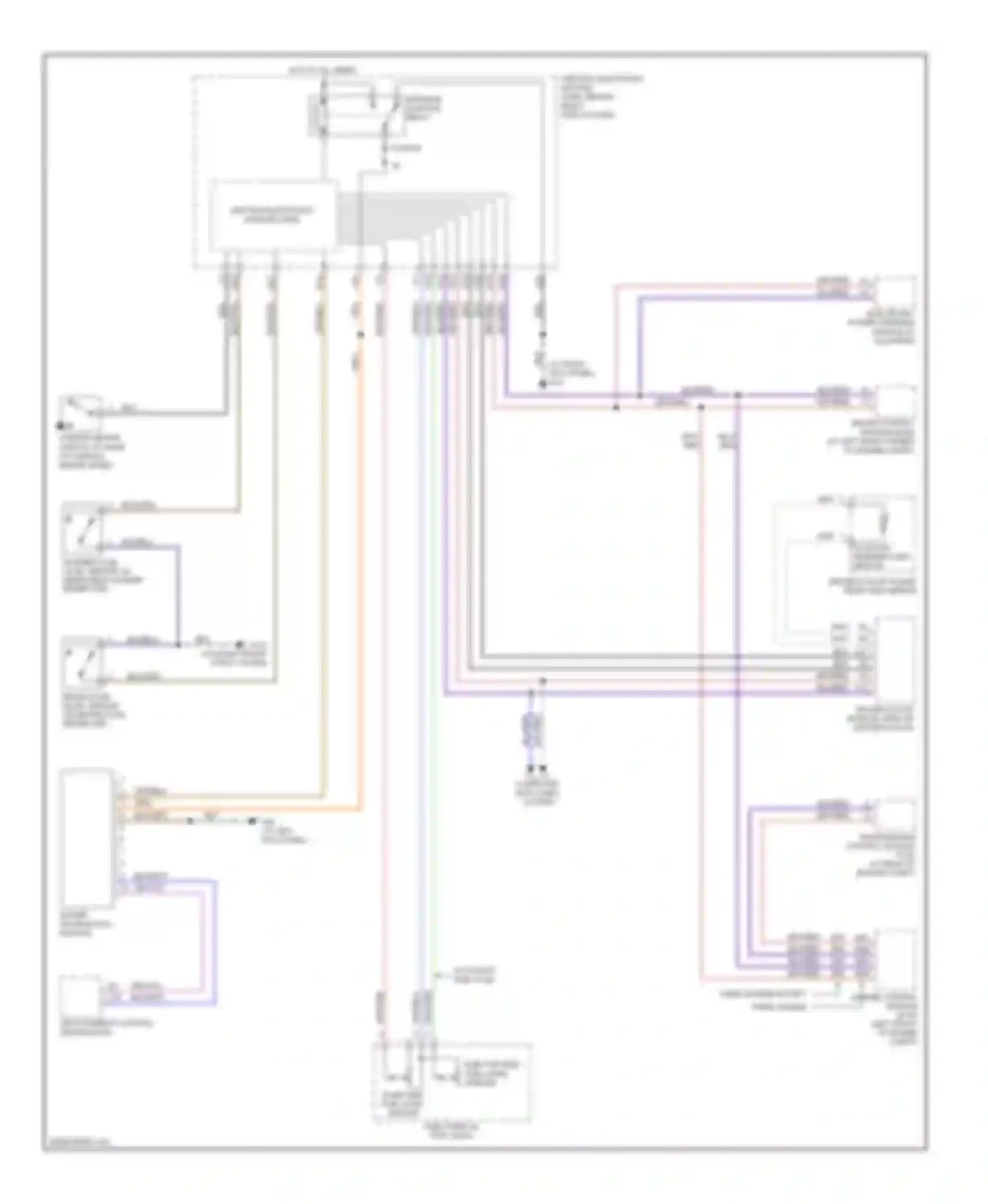 Wiring diagram ejector side fuel level sensor for Volvo C70 II (2005-2009) (1 of 1)