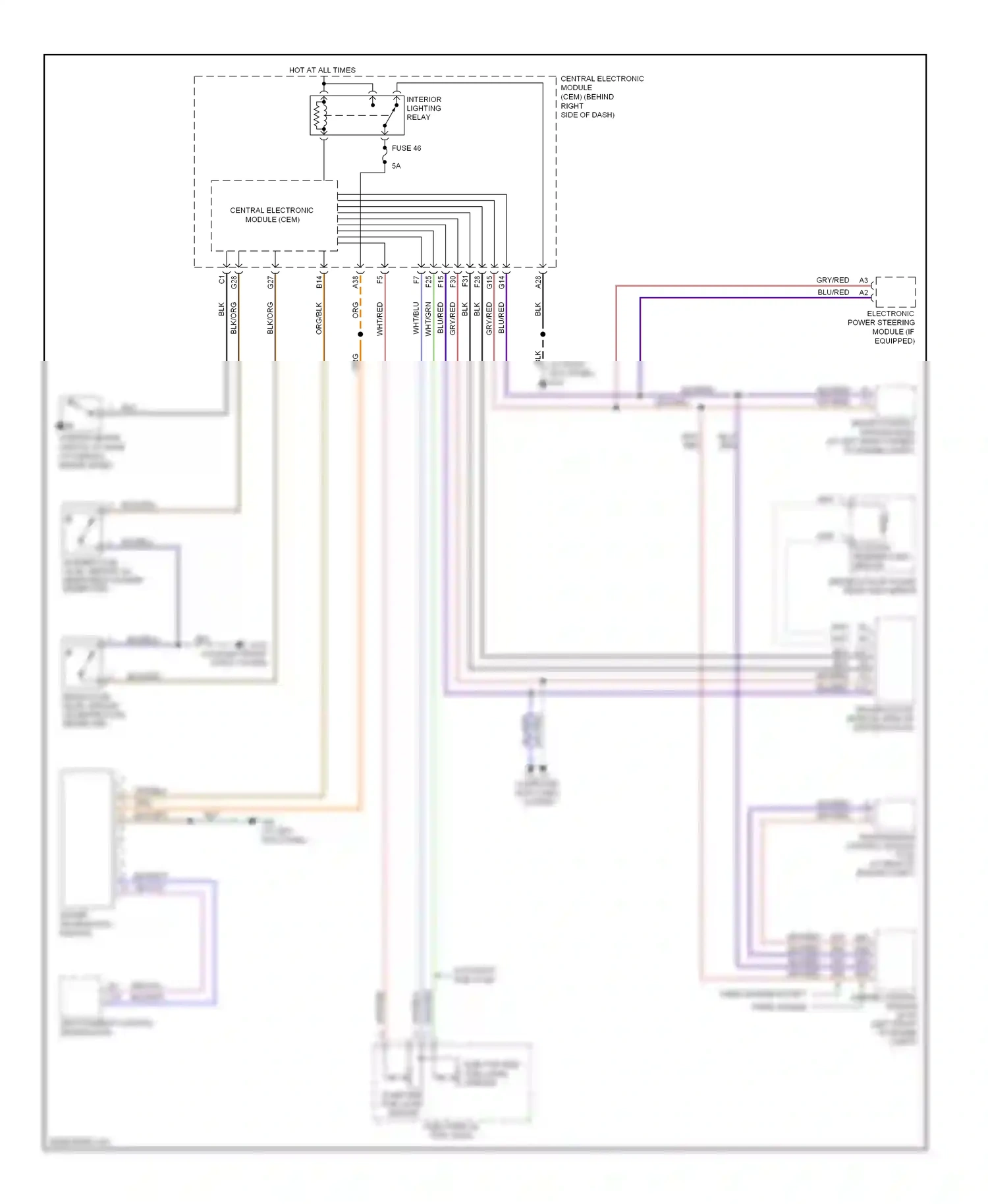 Volvo C70 II (2005-2009) engine control module (ecm) (left front of engine compt) wiring diagram  (5 of 10)