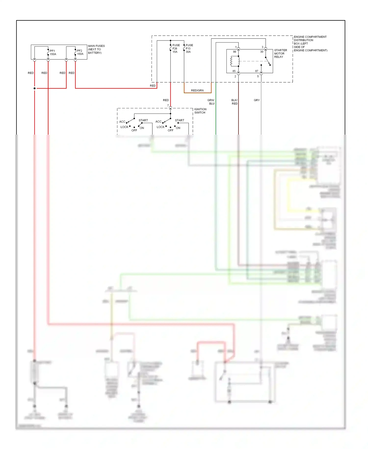 Volvo C70 II (2005-2009) engine control module (left front of engine compartment) wiring diagram  (2 of 2)