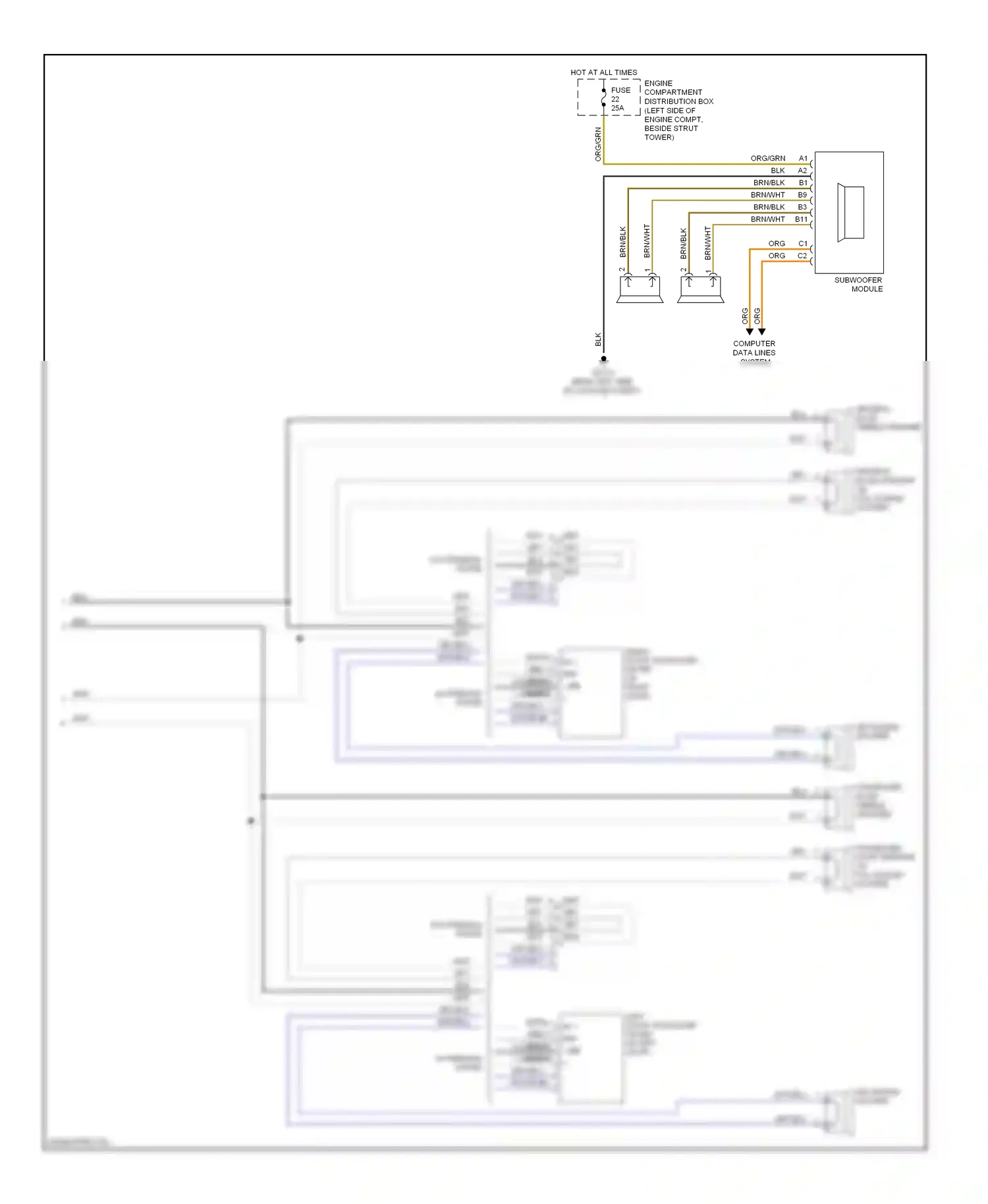 Volvo C70 II (2005-2009) engine wiring diagram  (1 of 1)