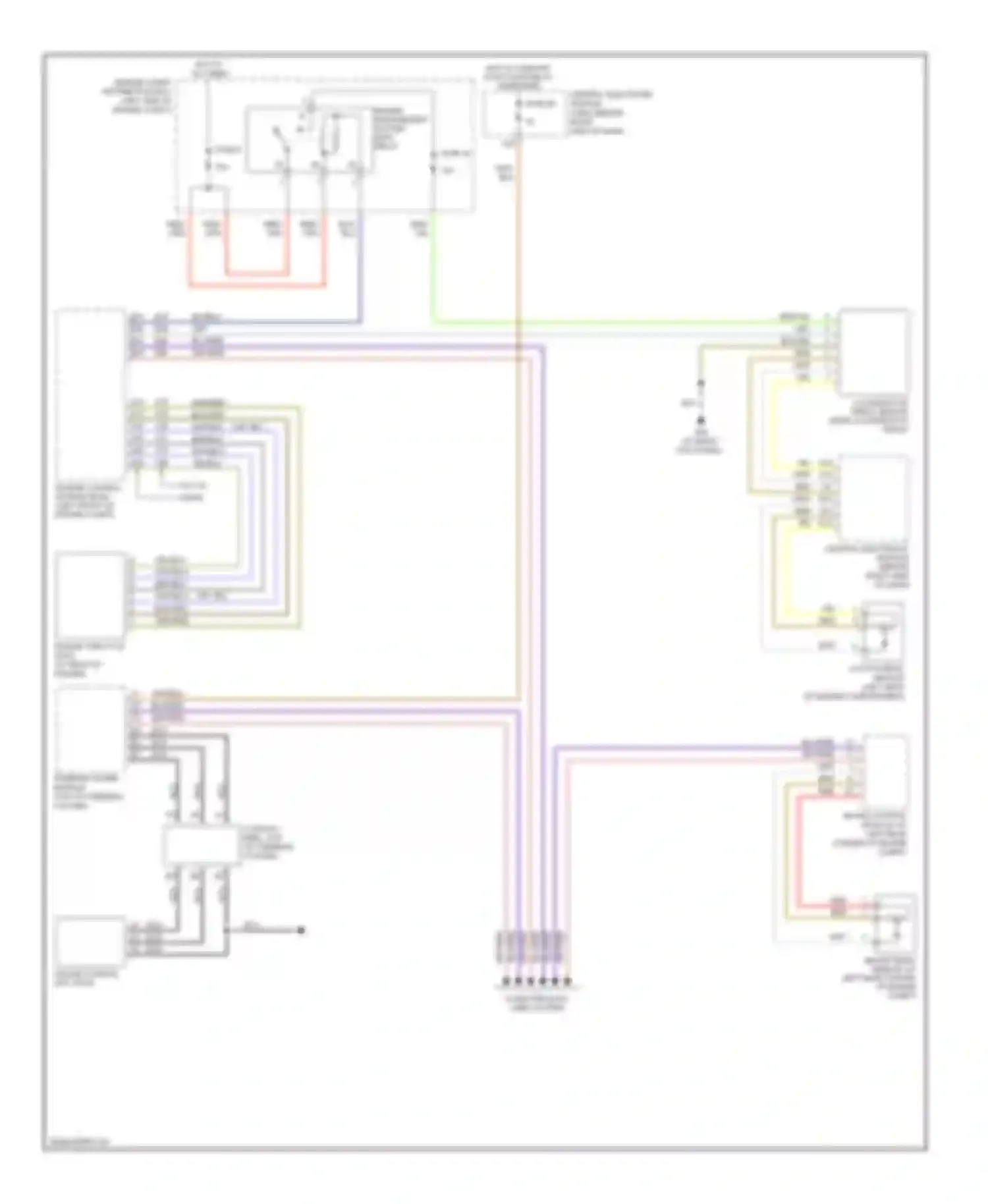Wiring diagram hot w/ comfort functions relay energized for Volvo C70 II (2005-2009) (1 of 1)