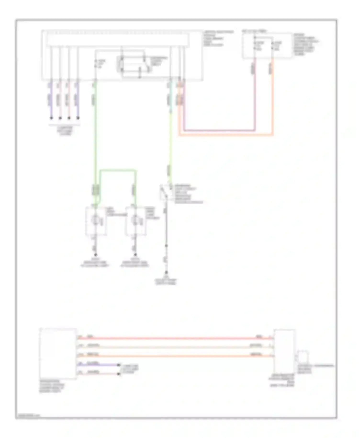 Wiring diagram left rear lamp housing for Volvo C70 II (2005-2009) (1 of 3)