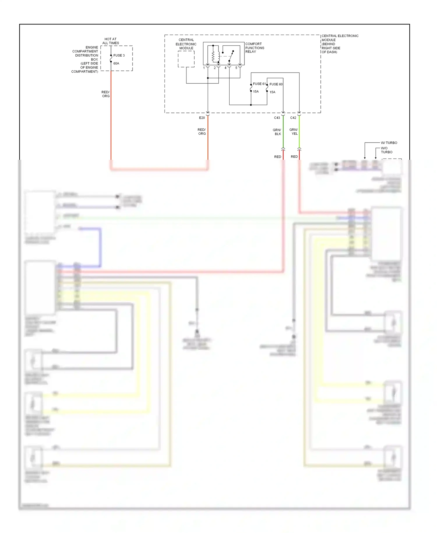 Volvo C70 II (2005-2009) sensor wiring diagram  (1 of 1)