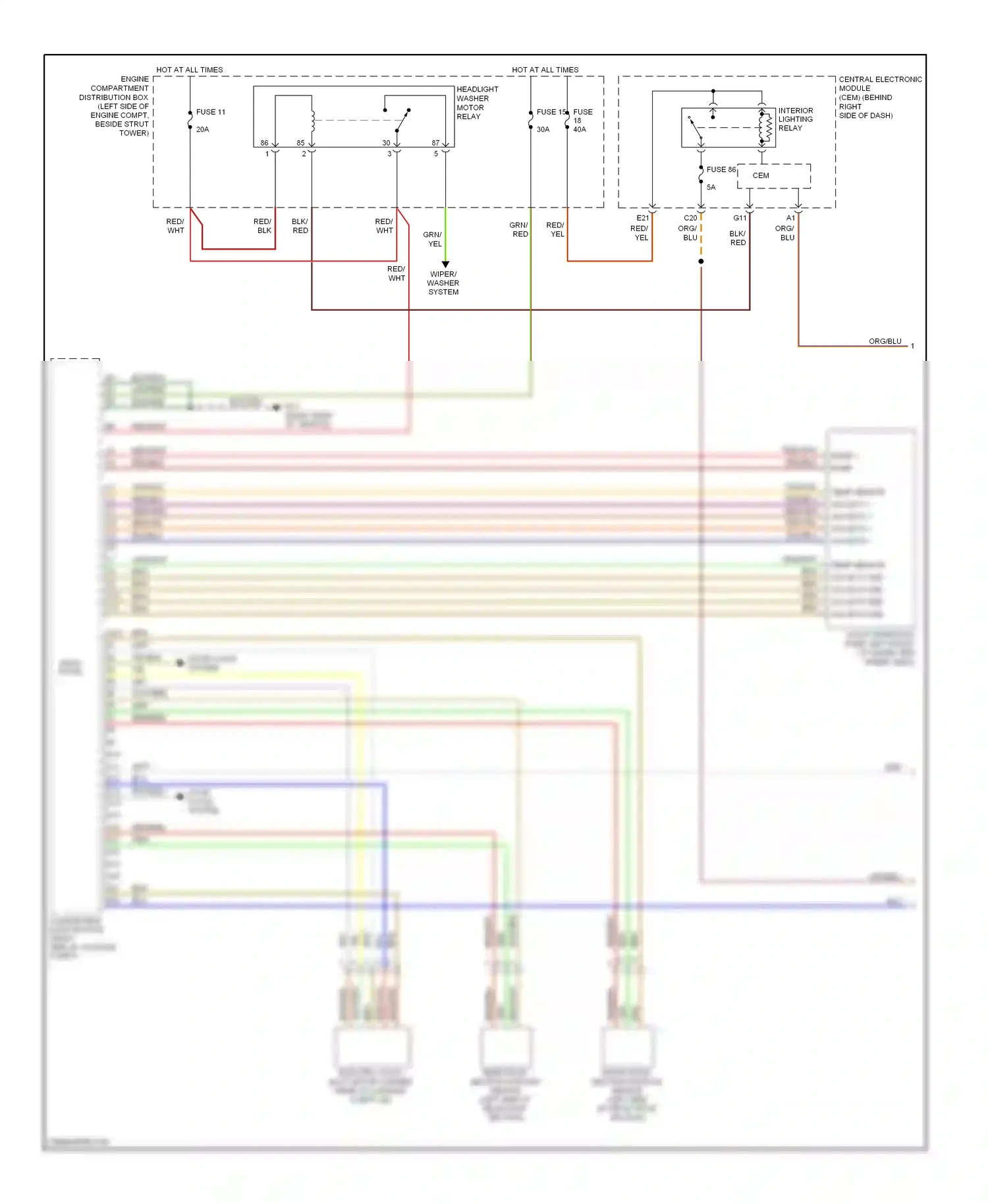 Volvo C70 II (2005-2009) temp sensor wiring diagram  (1 of 1)