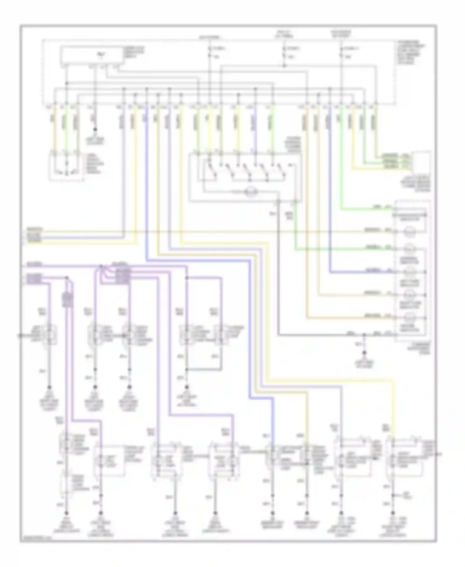 S40 Volvo I facelift (1999-2004): Exterior lamps circuit (2 of 2)