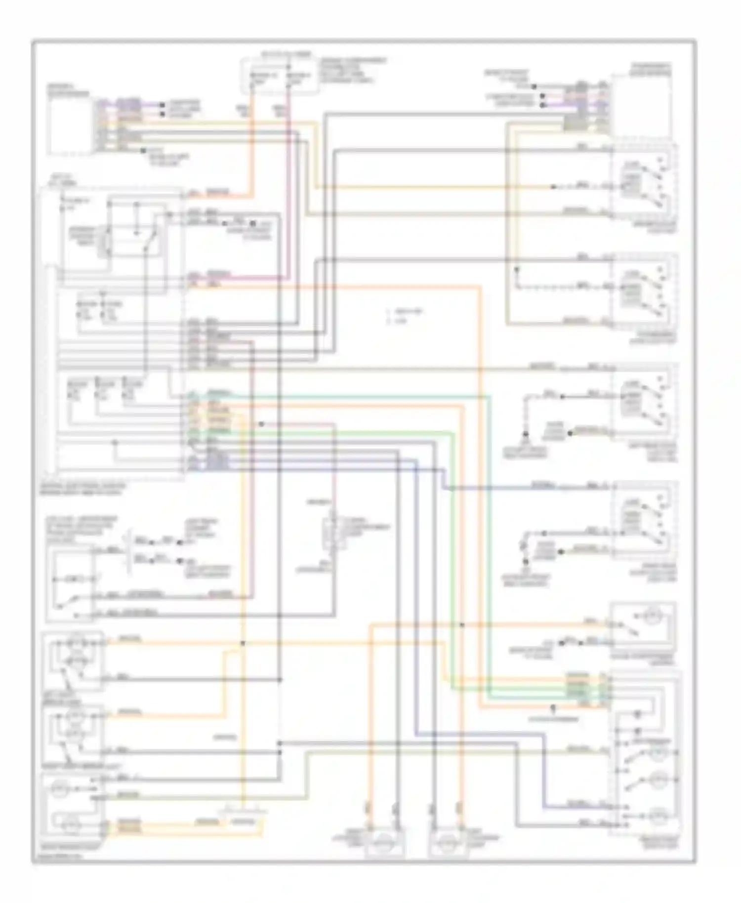 S40 Volvo II facelift (2007-2012): Courtesy lamps circuit