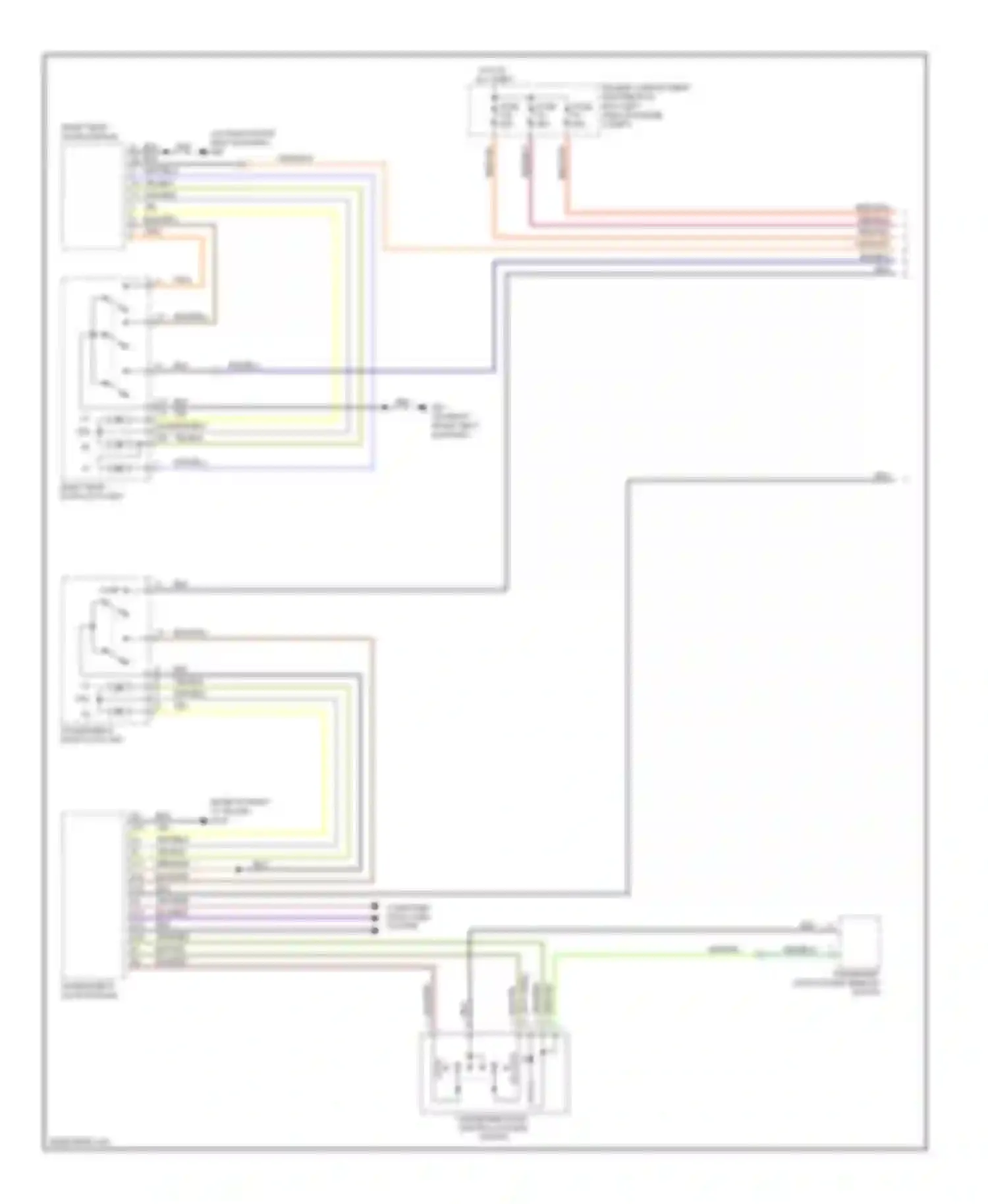 S40 Volvo II facelift (2007-2012): Central locking circuit (1 of 2)