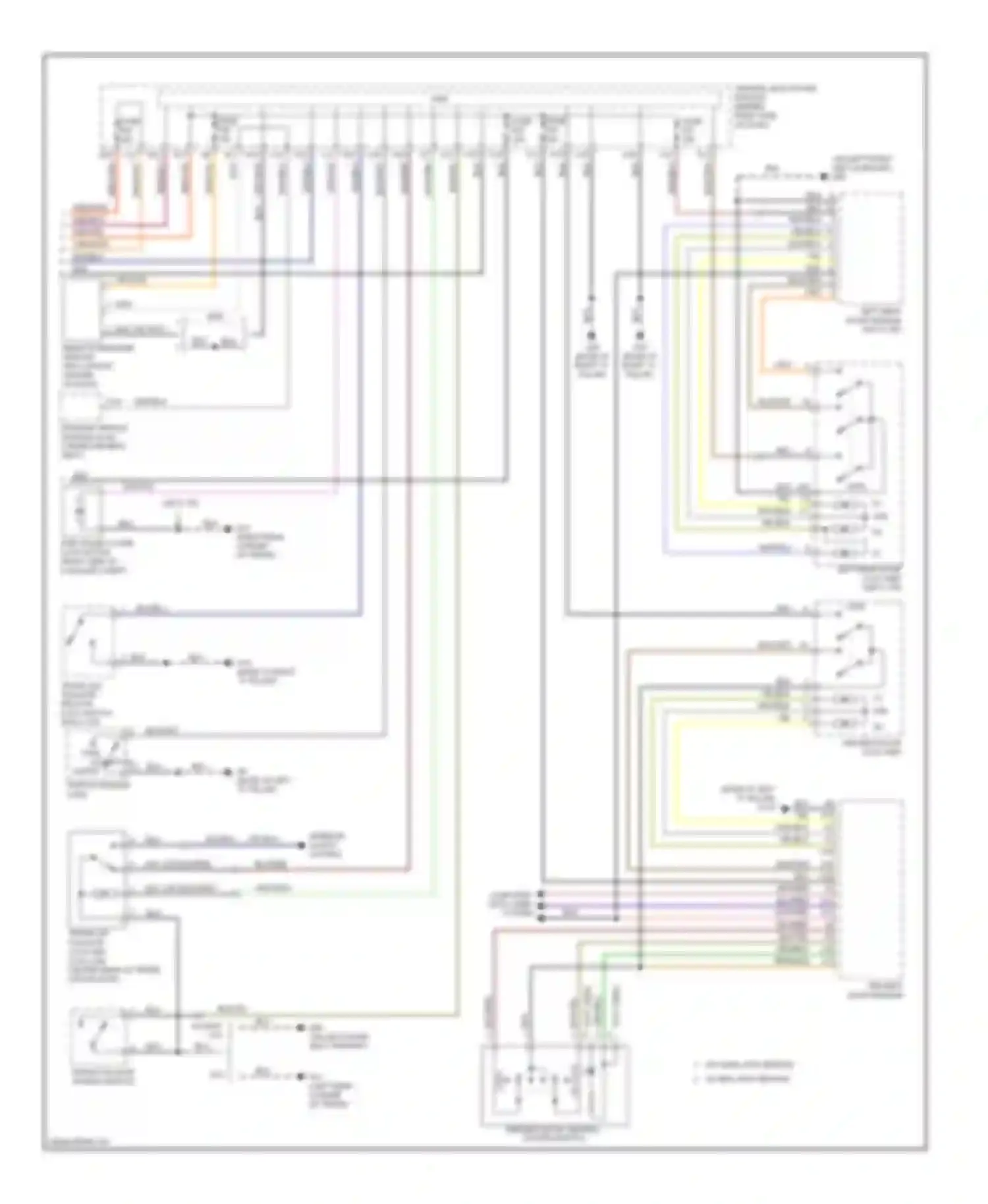 S40 Volvo II facelift (2007-2012): Central locking circuit (2 of 2)