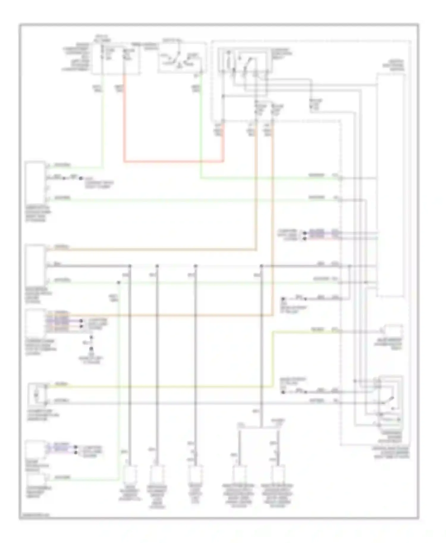 S40 Volvo II facelift (2007-2012): Front wiper/washer circuit