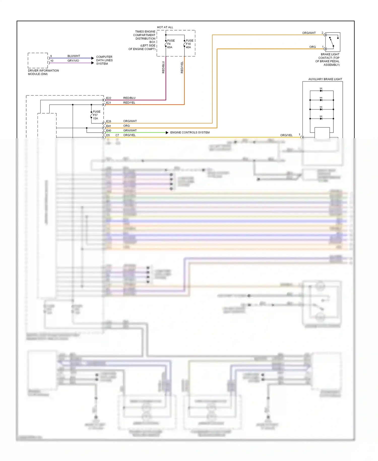 Volvo S40 II facelift (2007-2012) central electronic module wiring diagram  (4 of 11)