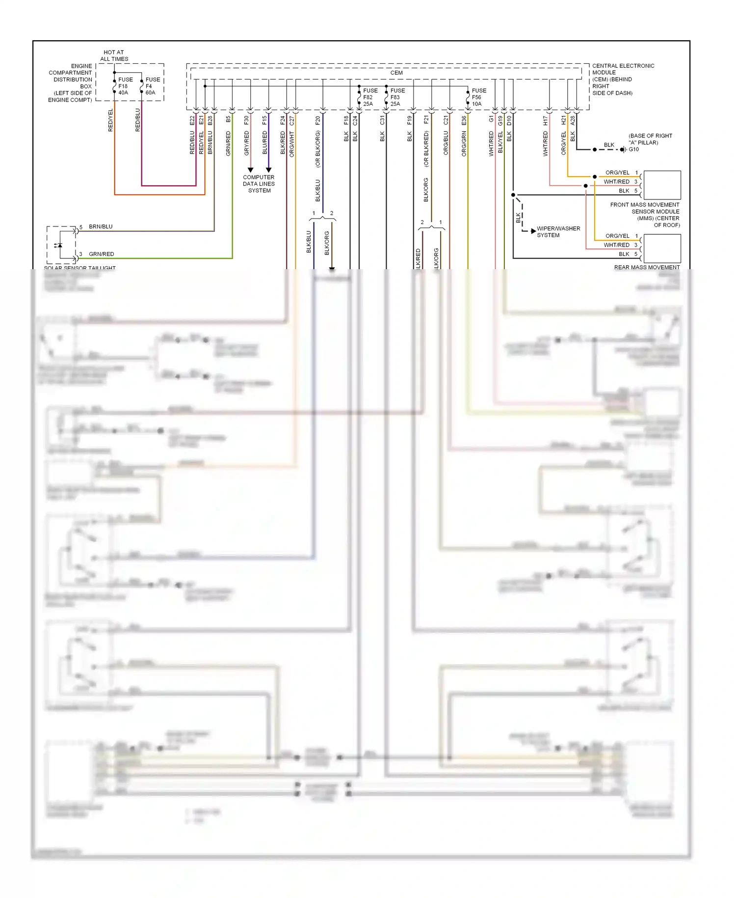 Volvo S40 II facelift (2007-2012) computer data lines system wiring diagram  (10 of 42)